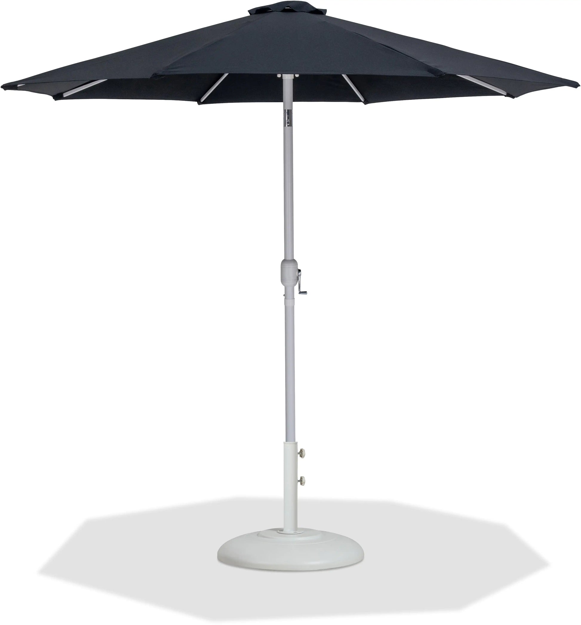 Fiji - Aluminum Patio Umbrella With Round White Base - Best Buy Furniture
