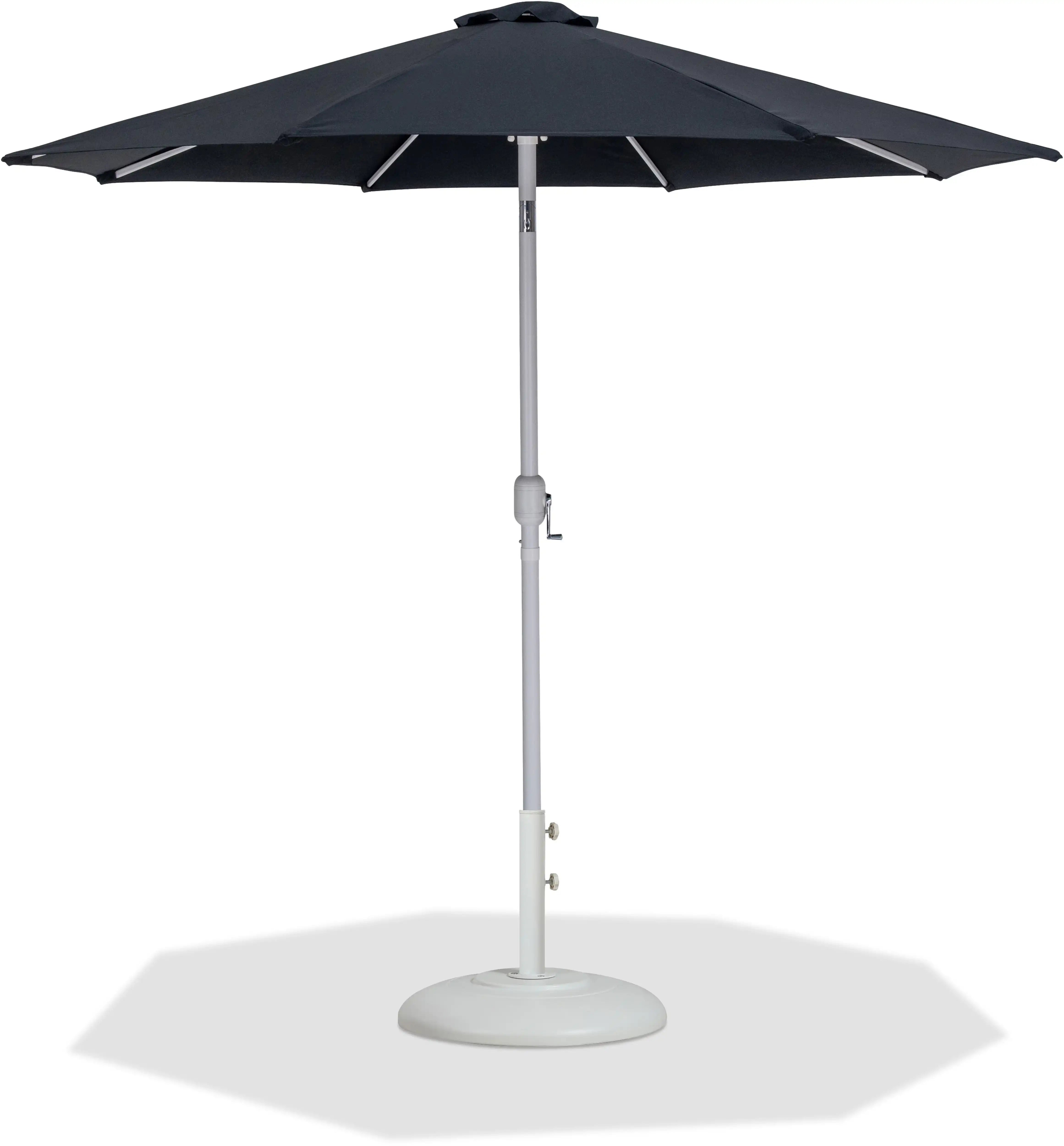 Fiji - Aluminum Patio Umbrella With Round White Base - Best Buy Furniture