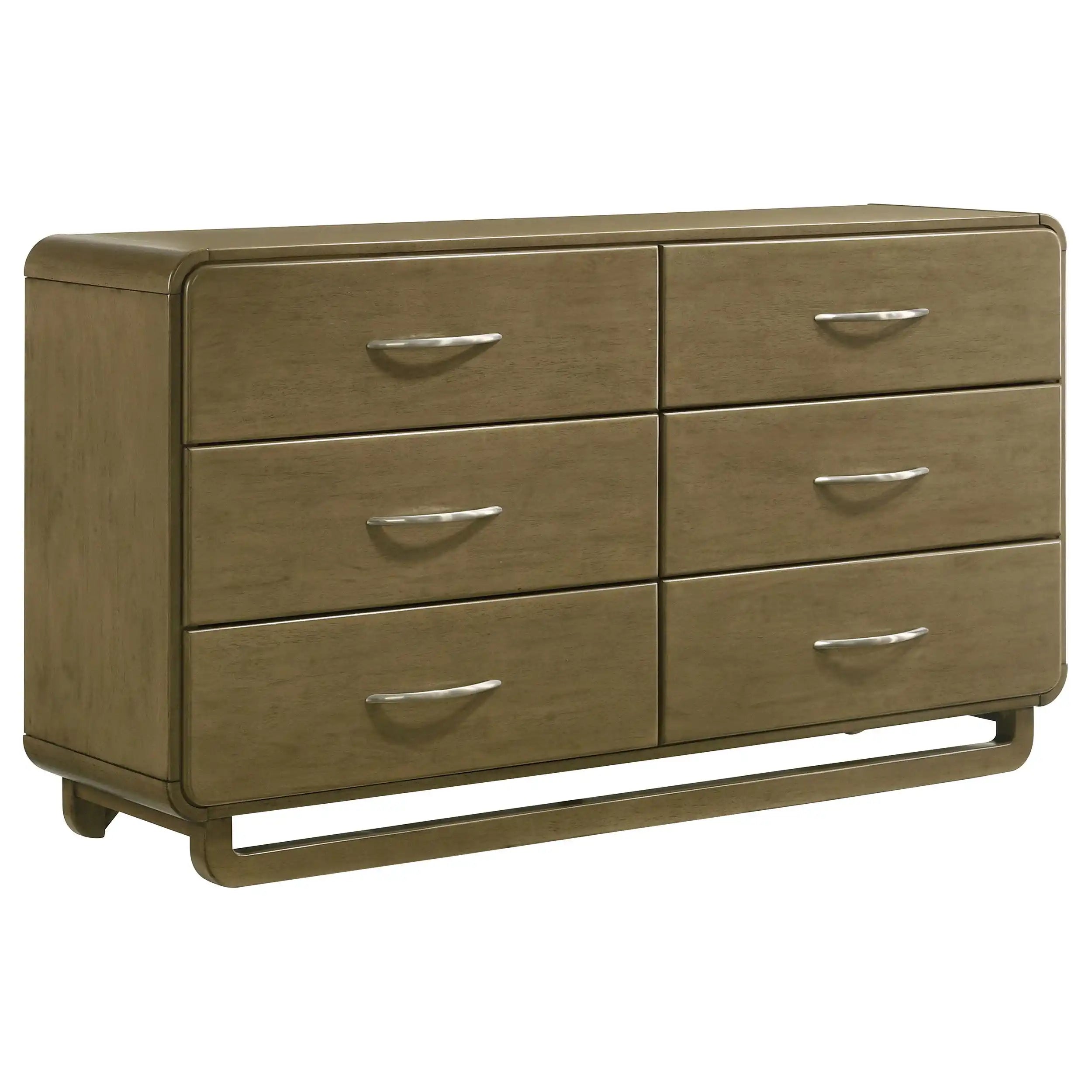 Amsbury - 6-Drawer Dresser Cabinet - Nutmeg - Best Buy Furniture