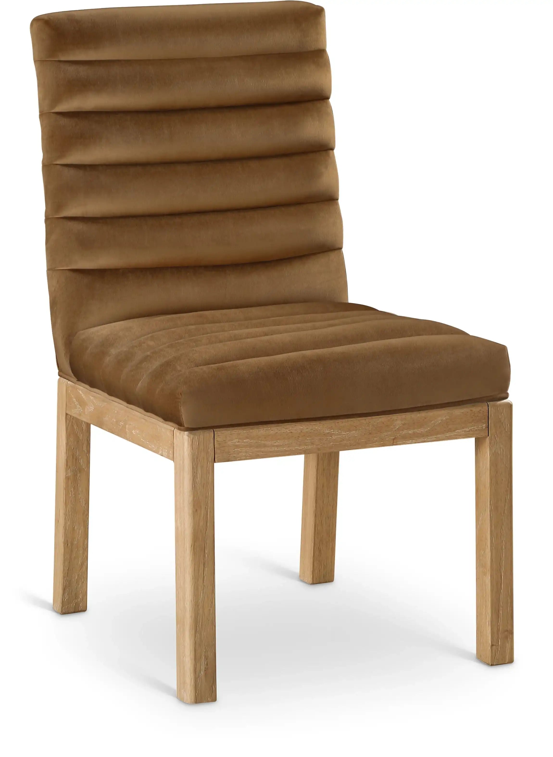 Evelyn - Dining Chair With Natural Legs - Saddle - Best Buy Furniture