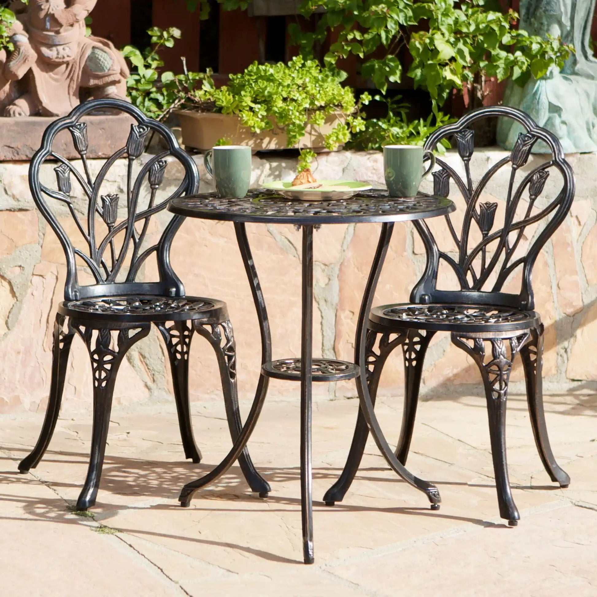 Nassau - Cast 3 Piece Bistro Set - Best Buy Furniture