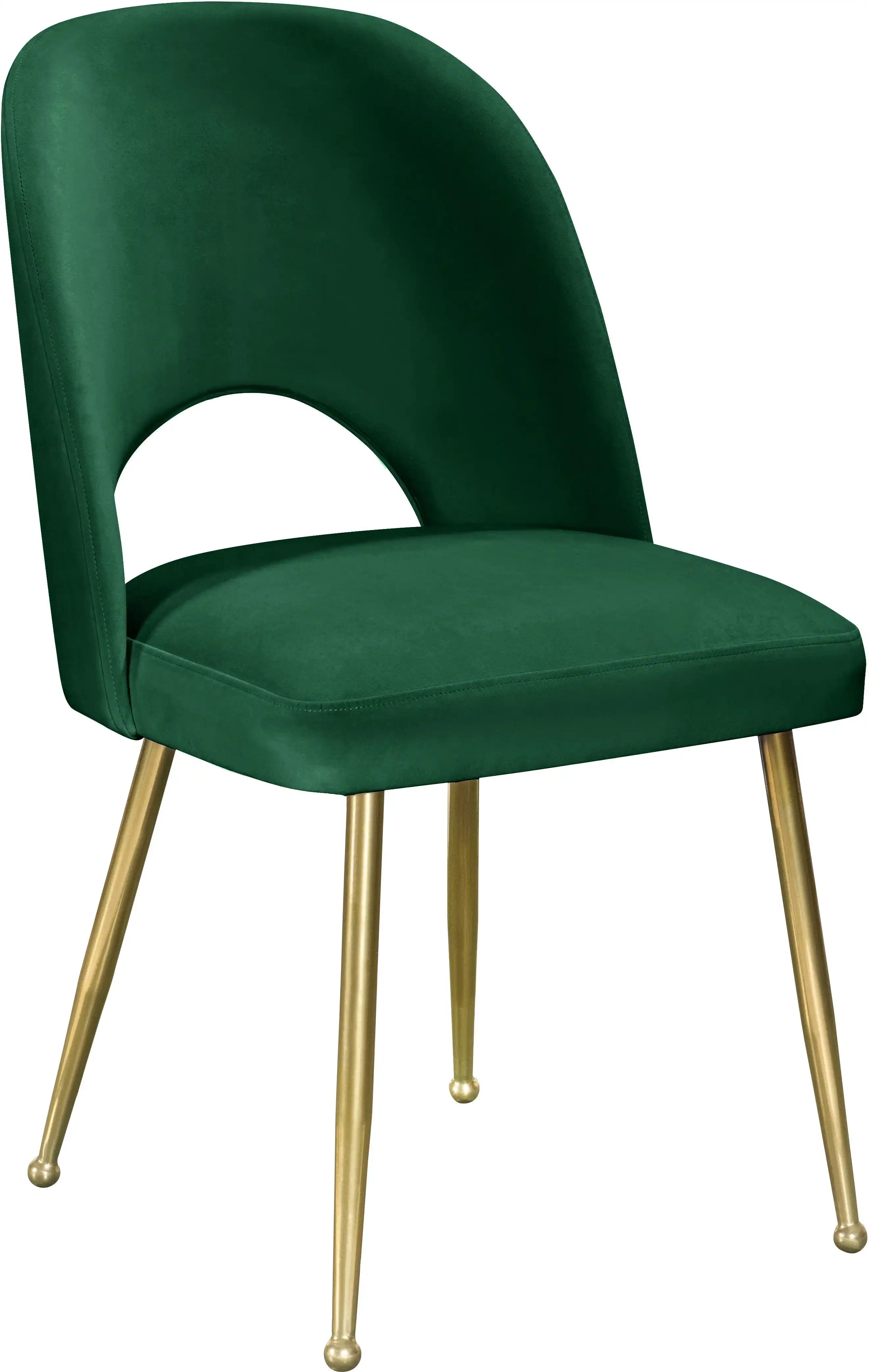 Logan - Dining Chair (Set of 2) - Gold Legs - Best Buy Furniture