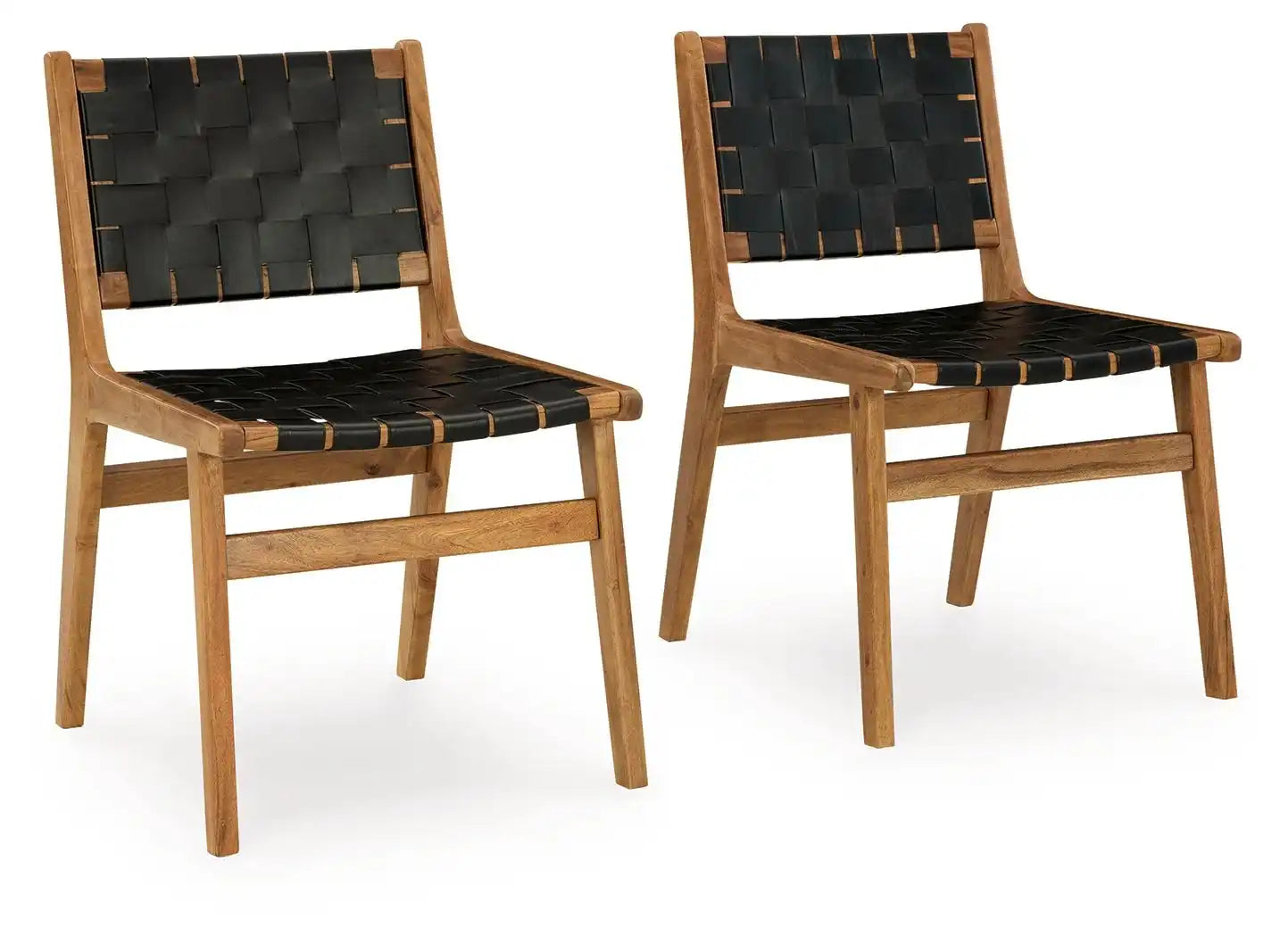 Fortmaine - Dining Room Side Chair (Set of 2) - Brown / Black - Best Buy Furniture