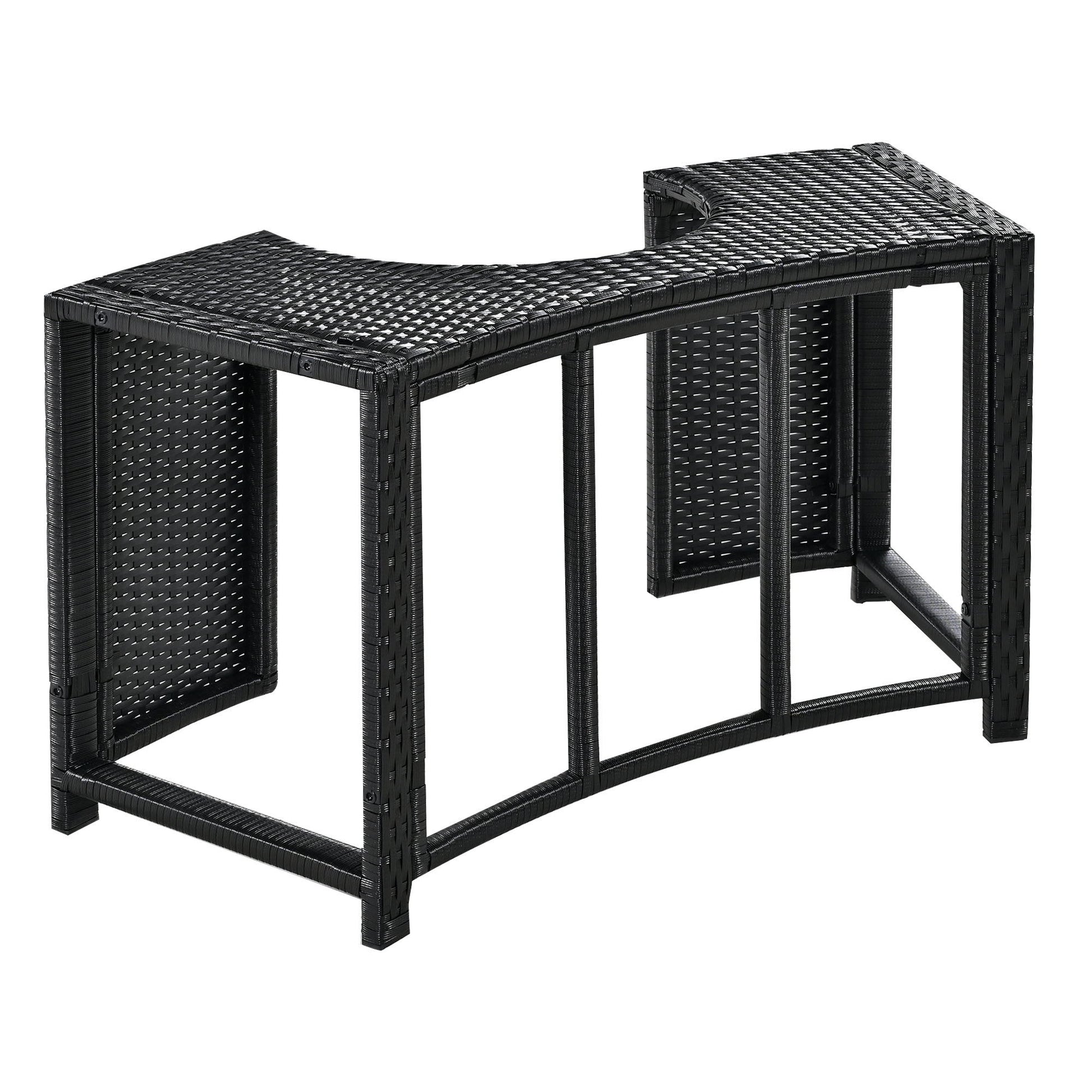 Spa Surround Spa Frame Patio Rattan Sofa Set With Storage Spaces, Mini Sofa And Comfortable Cushion For Patio, Backyard - Best Buy Furniture