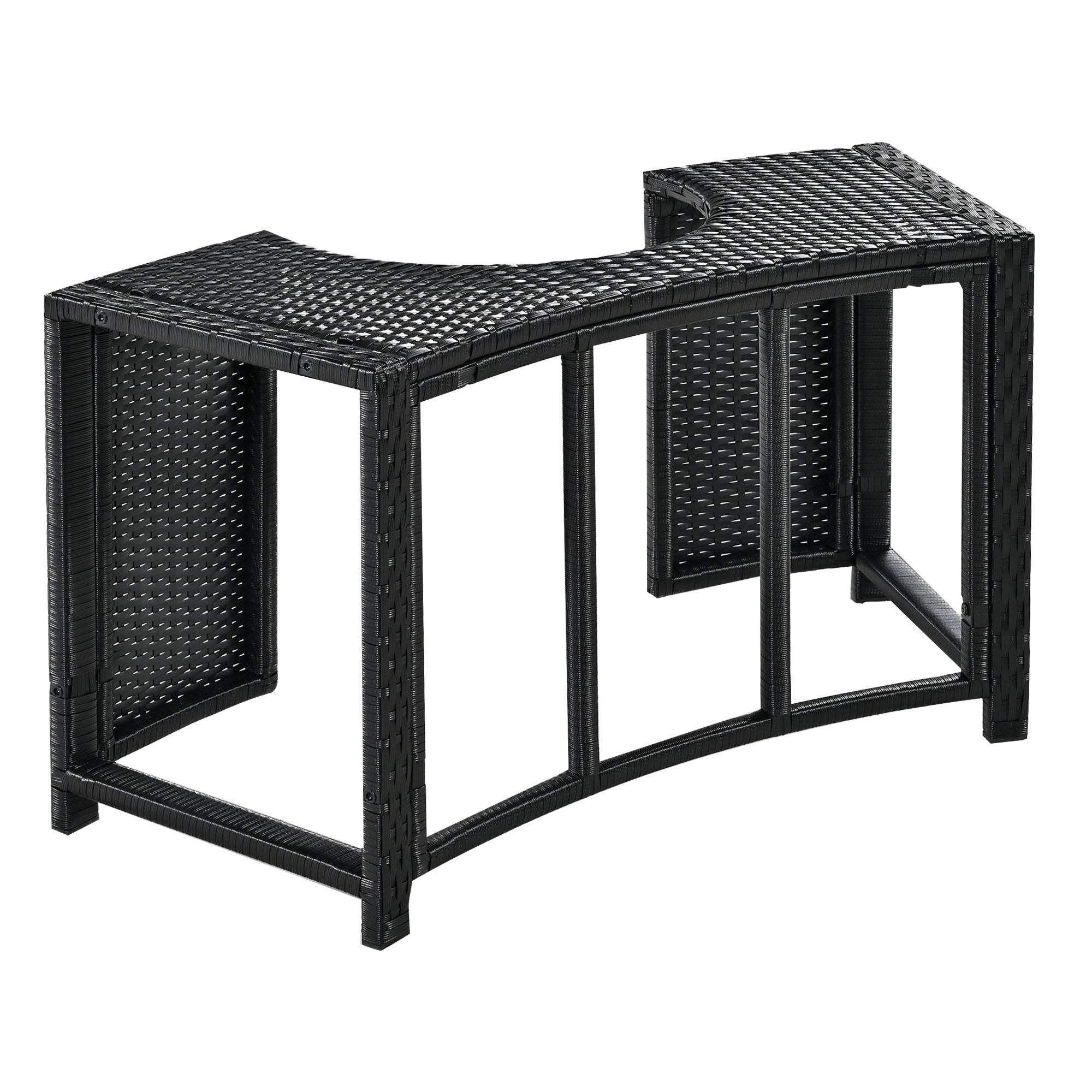 Spa Surround Spa Frame Patio Rattan Sofa Set With Storage Spaces, Mini Sofa And Comfortable Cushion For Patio, Backyard - Best Buy Furniture