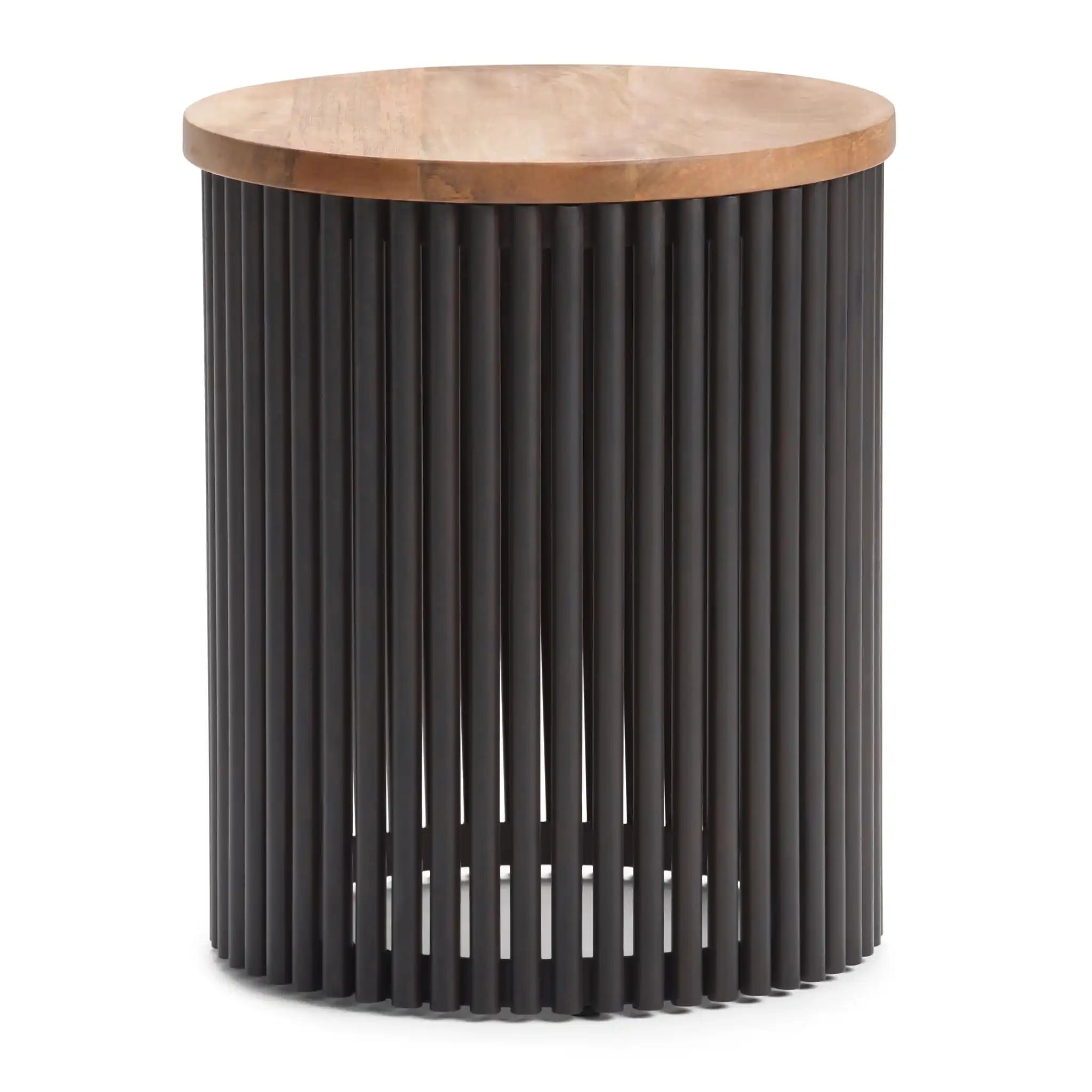 Demy - Accent Table - Natural / Black - Best Buy Furniture