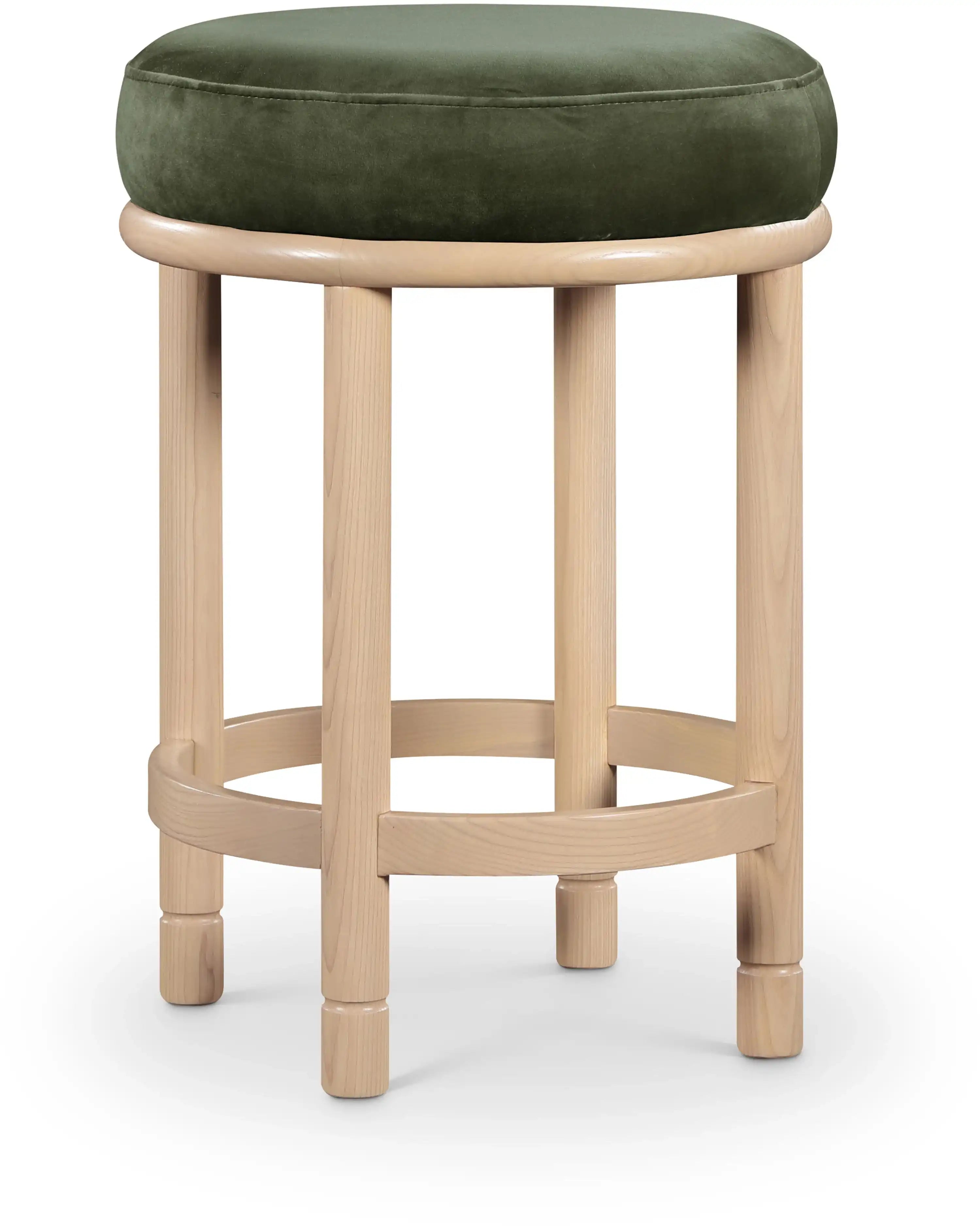 Monette - Counter Stool With Natural Base - Best Buy Furniture