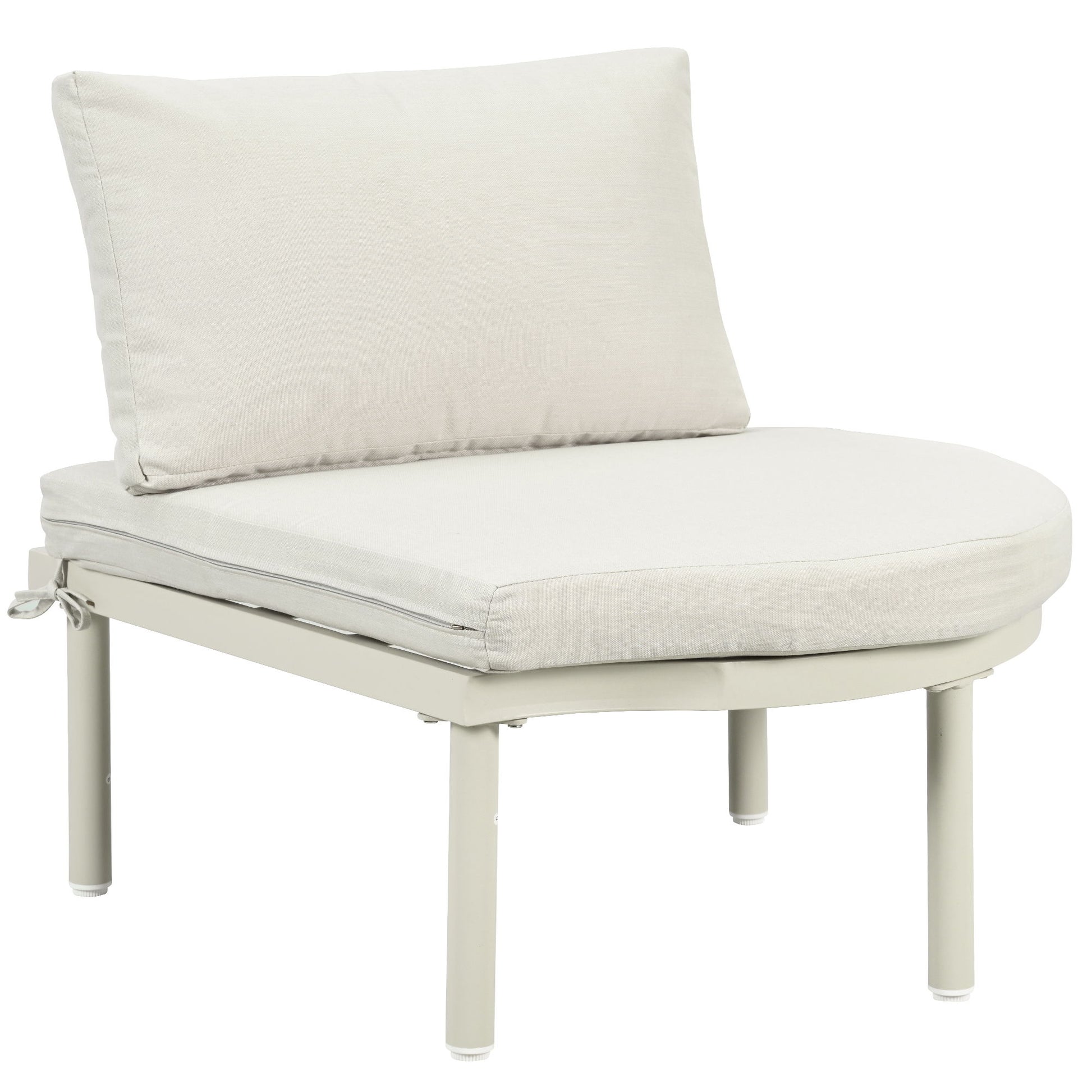 6 Piece Patio Set, Half Moon Outdoor Sectional Sofa With 2 High Low Coffee Tables, 4 Pillows & Cushions - Best Buy Furniture