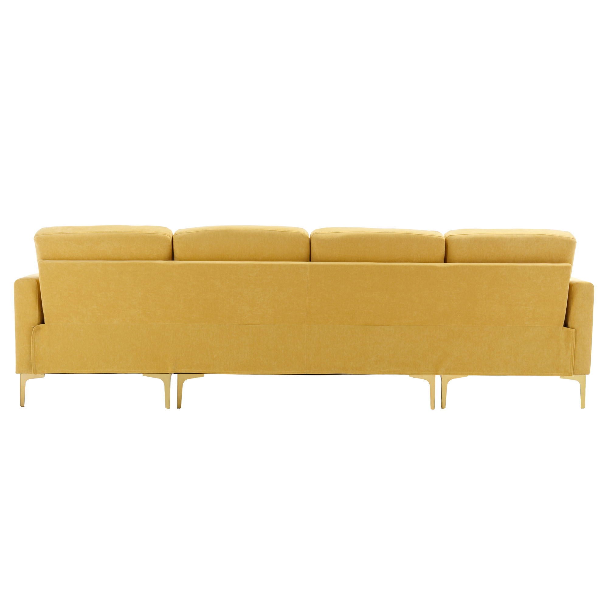 Modern L - Shape Convertible Sectional Sofa With Movable Ottoman - Best Buy Furniture