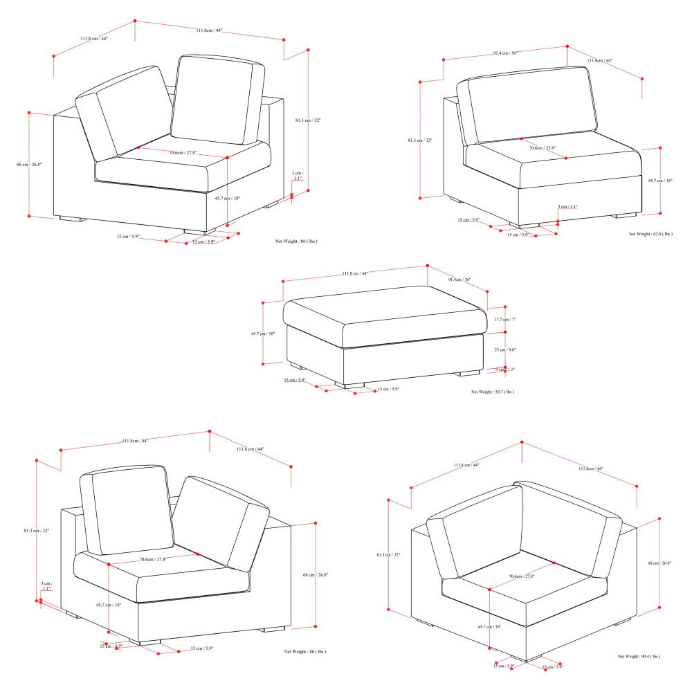 Jasmine - Handcrafted Sofa And Ottoman - Best Buy Furniture