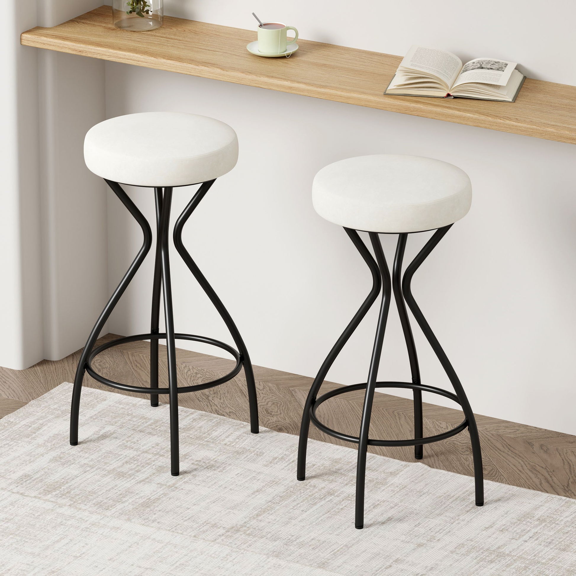 Modern Backless Bar Stools For Kitchen Island (Set of 2) - Best Buy Furniture