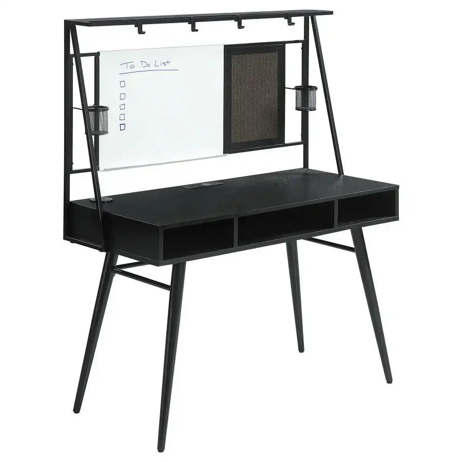 Jessie - Writing Desk With Whiteboard And USB - Black - Best Buy Furniture