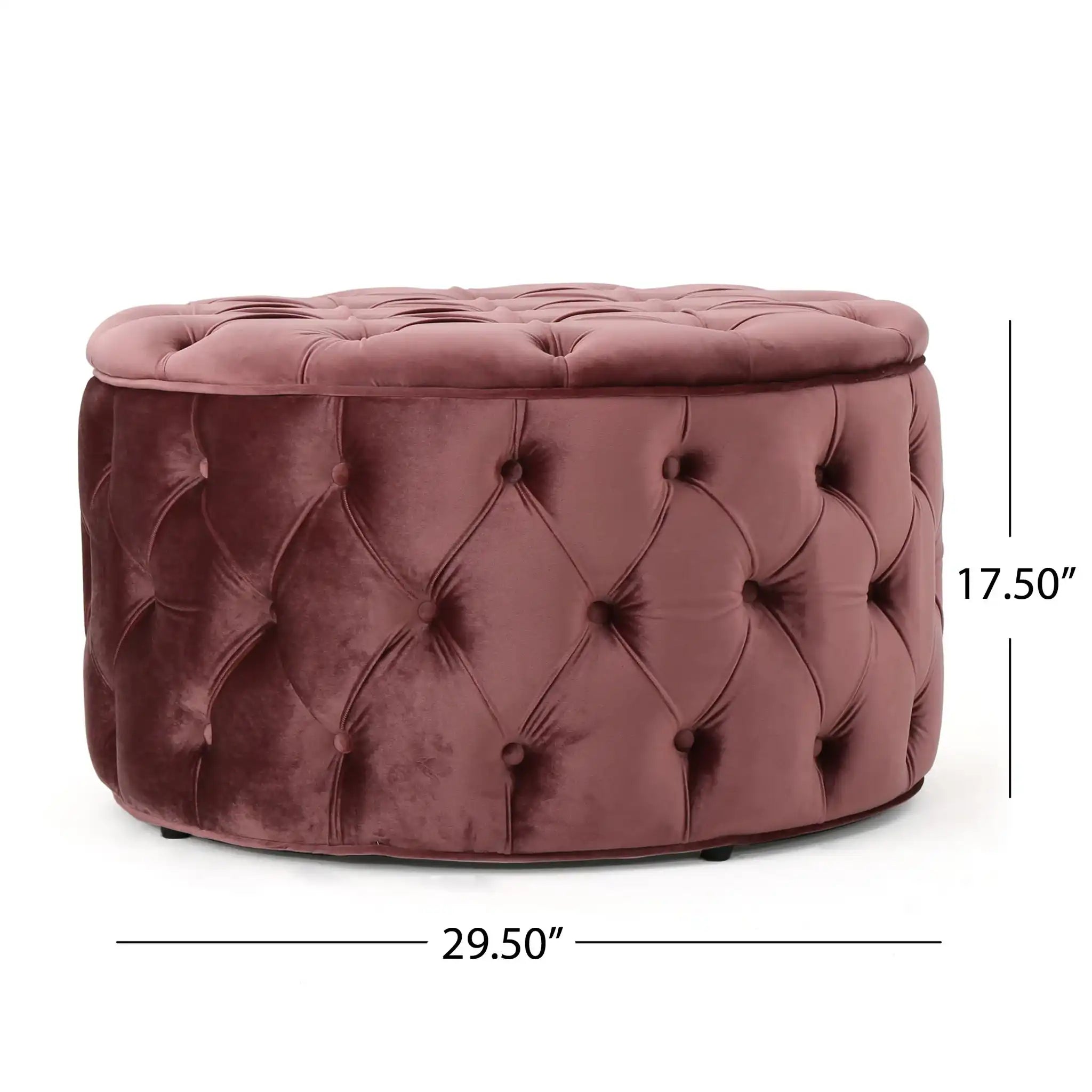 Modern Glam Ottoman Velvet - Best Buy Furniture