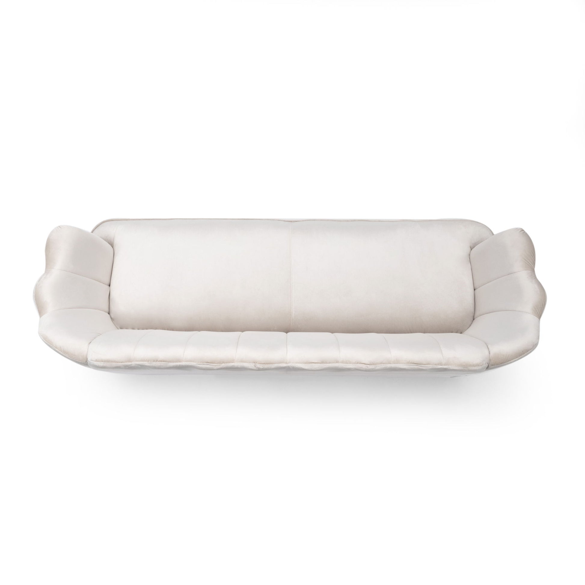 Modern Glam 3 Seater Sofa With Velvet Texture - Best Buy Furniture