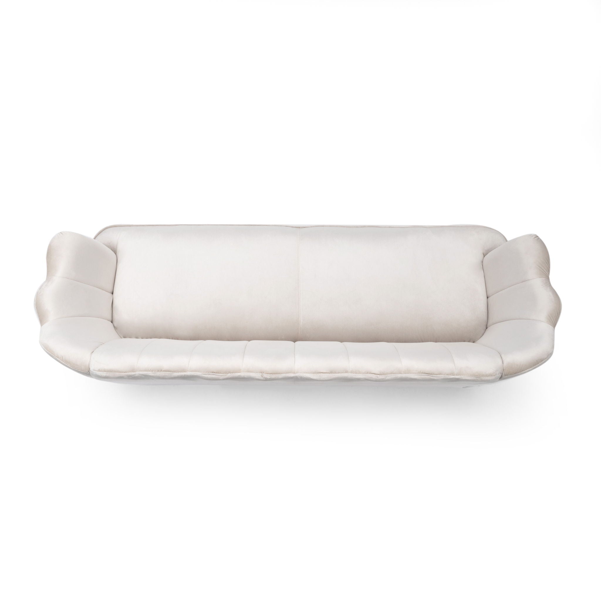 Modern Glam 3 Seater Sofa With Velvet Texture - Best Buy Furniture