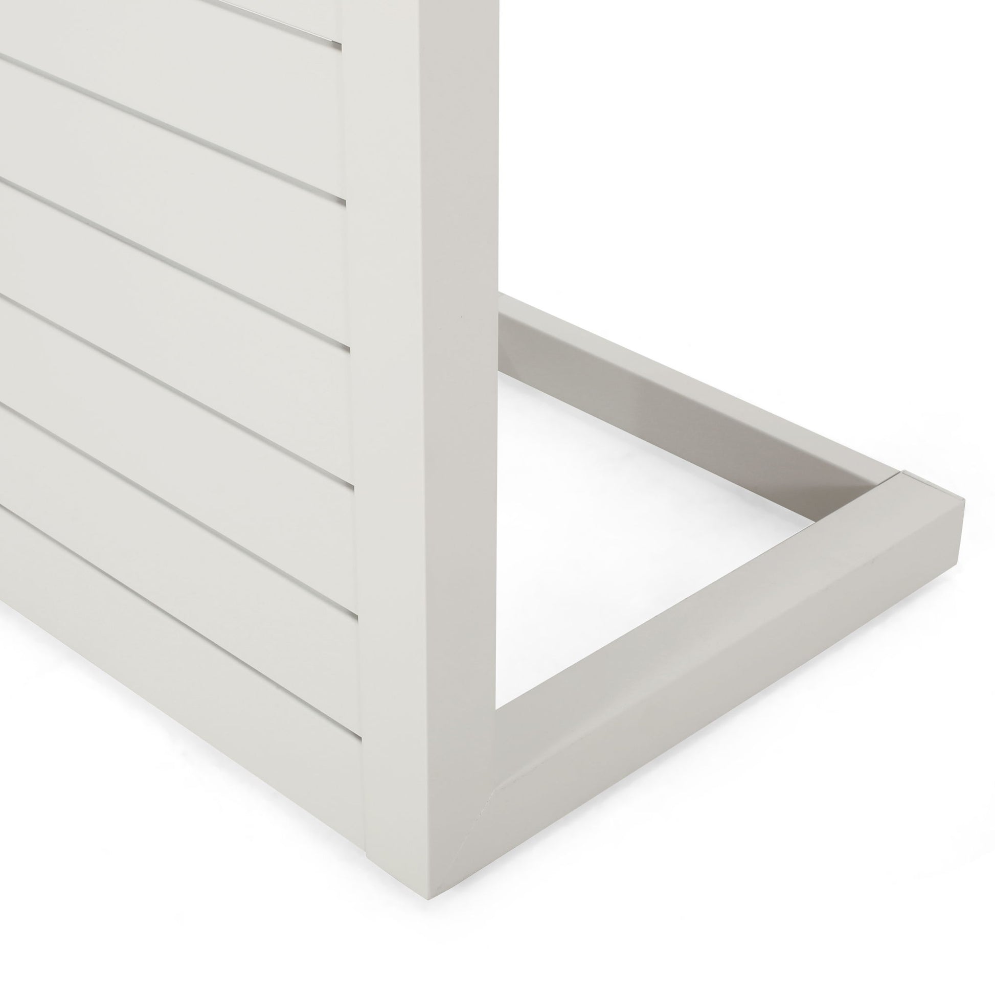 Aluminum Outdoor C - Shaped Side Table For Patio - Best Buy Furniture