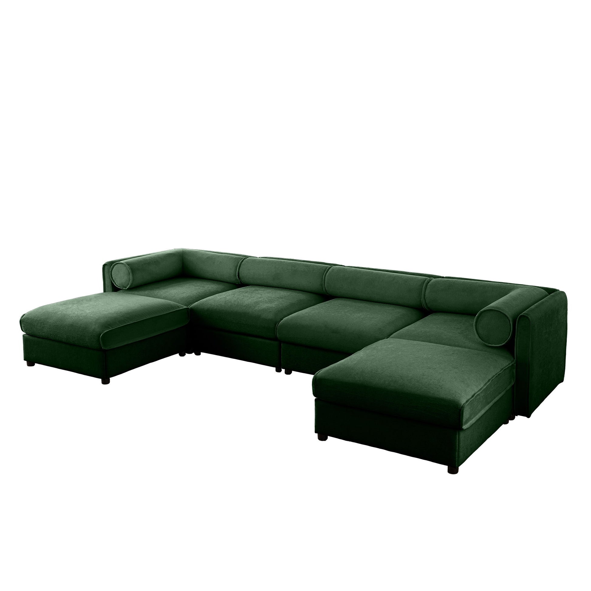 Contemporary Elegant White Chenille Sofa With Storage And Ottoman - Best Buy Furniture