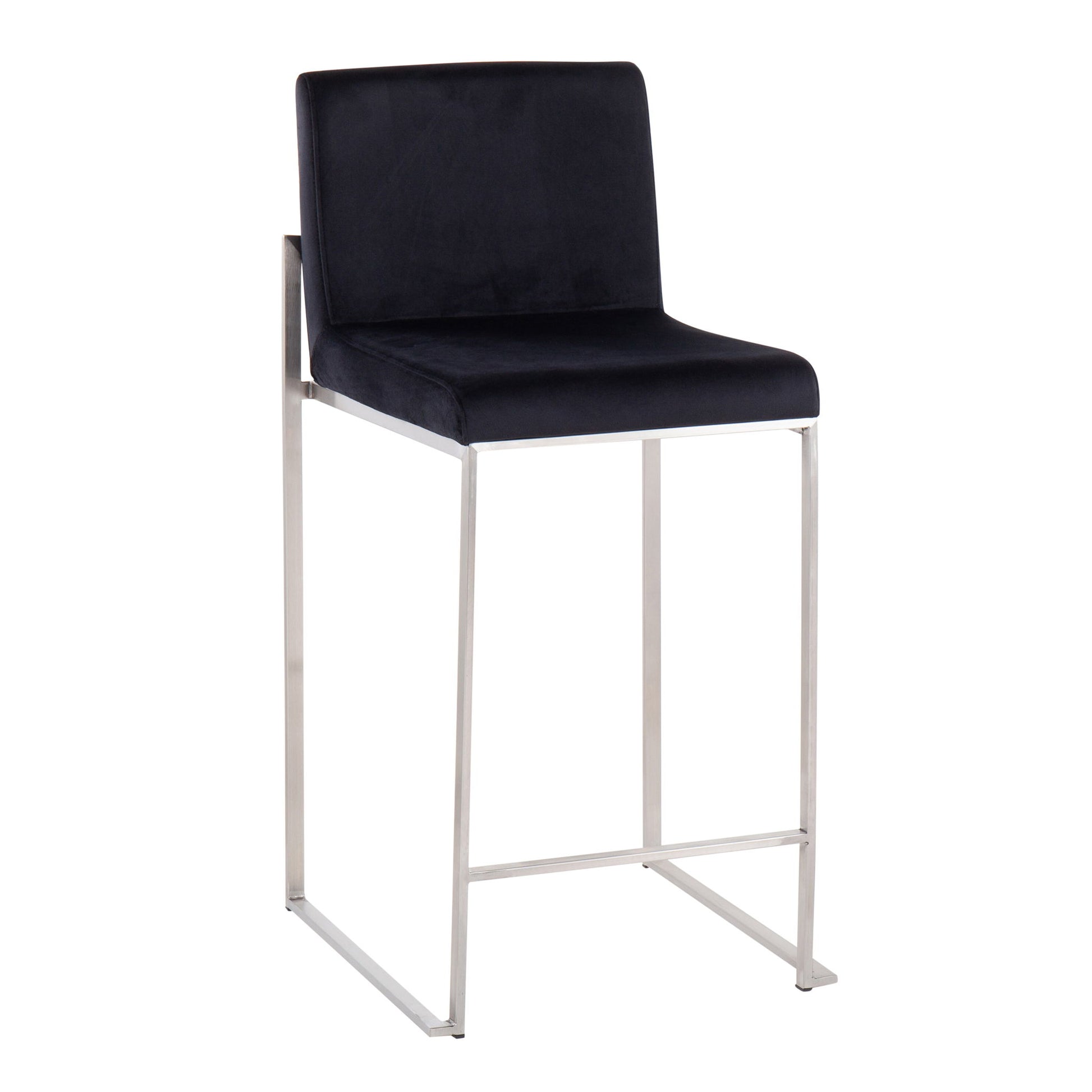 Fuji - Contemporary High Back Counter Stool, Functional Design - Best Buy Furniture