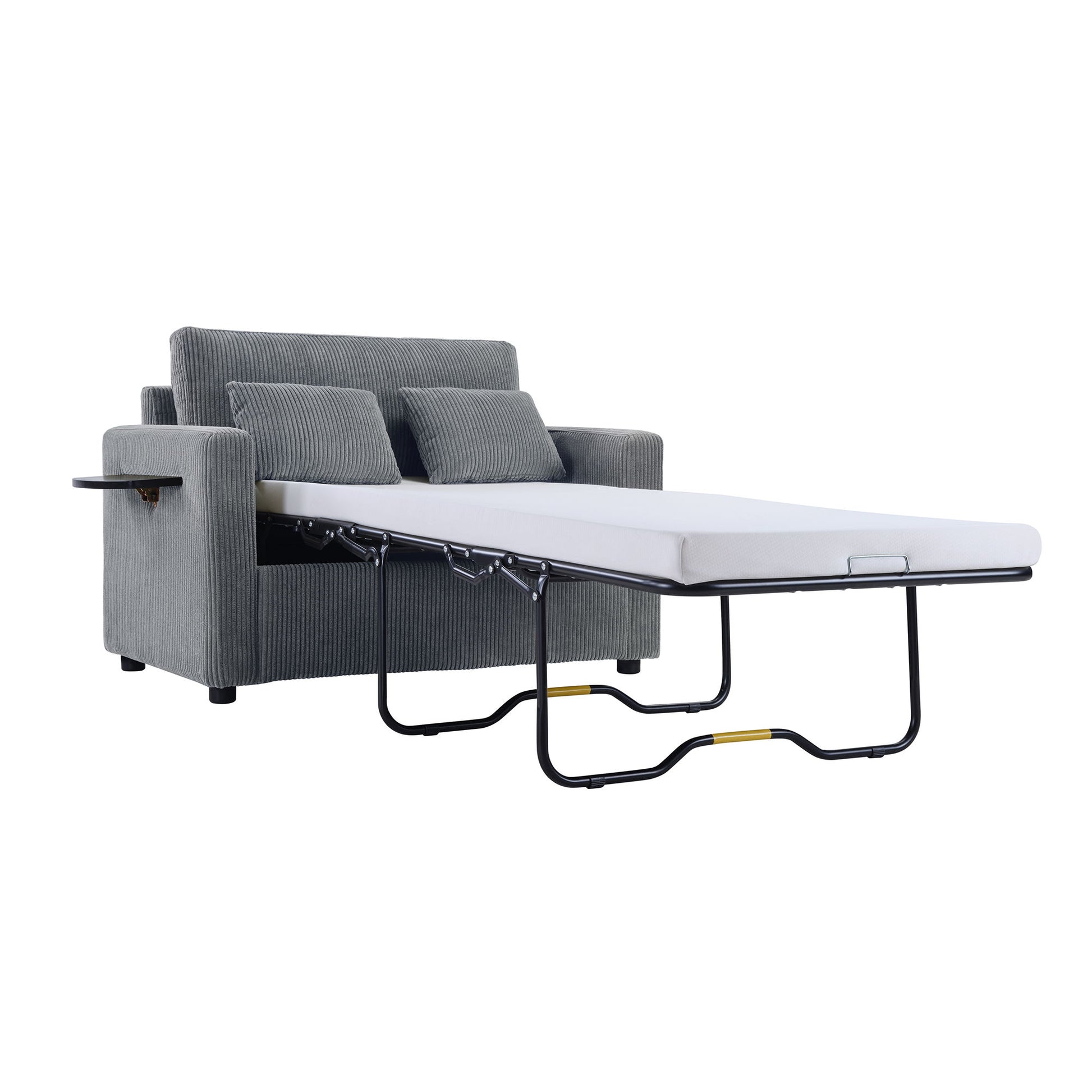 Sleeper Sofa With Foldable Mattress, USB Ports, Side Table & Storage Pocket - Best Buy Furniture