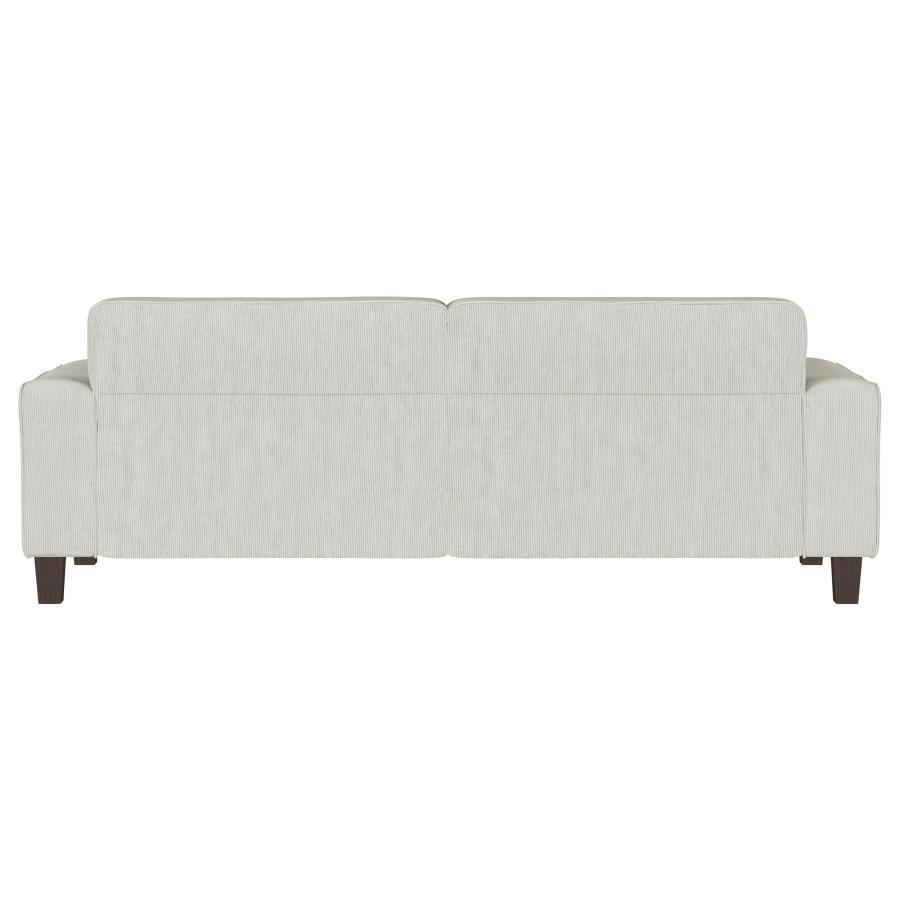 Deerhurst - Upholstered Track Arm Tufted Sofa - Greige - Best Buy Furniture