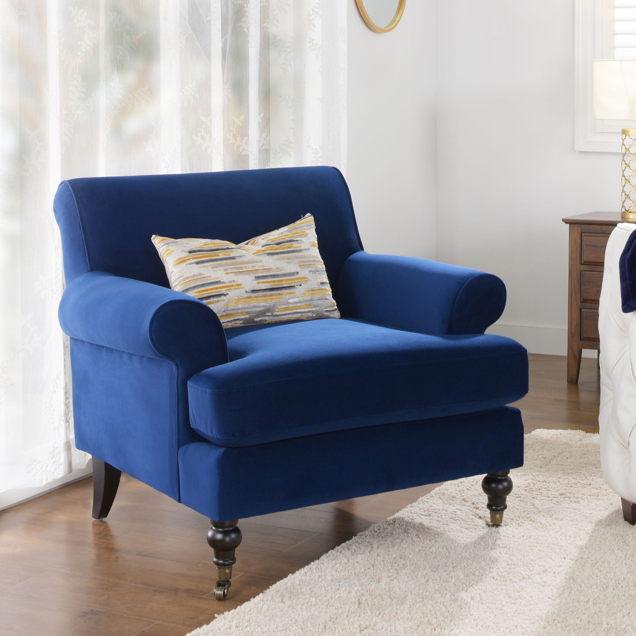 Alana Lawson - Accent Arm Chair With Casters - Best Buy Furniture