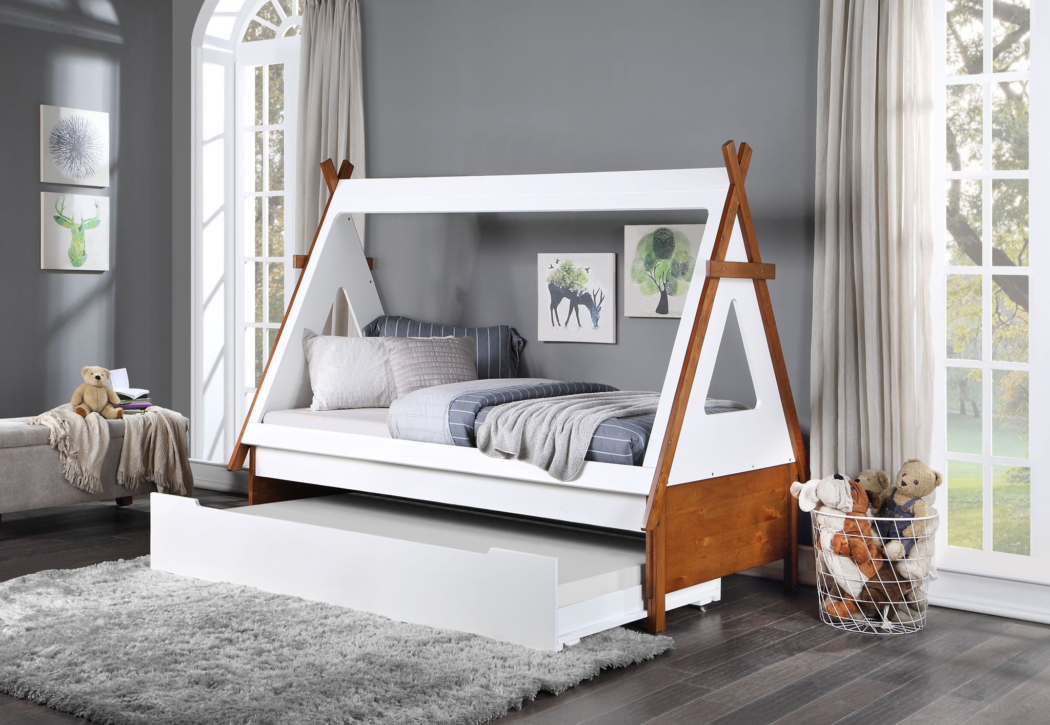 Loreen - Twin Bed - White - Best Buy Furniture