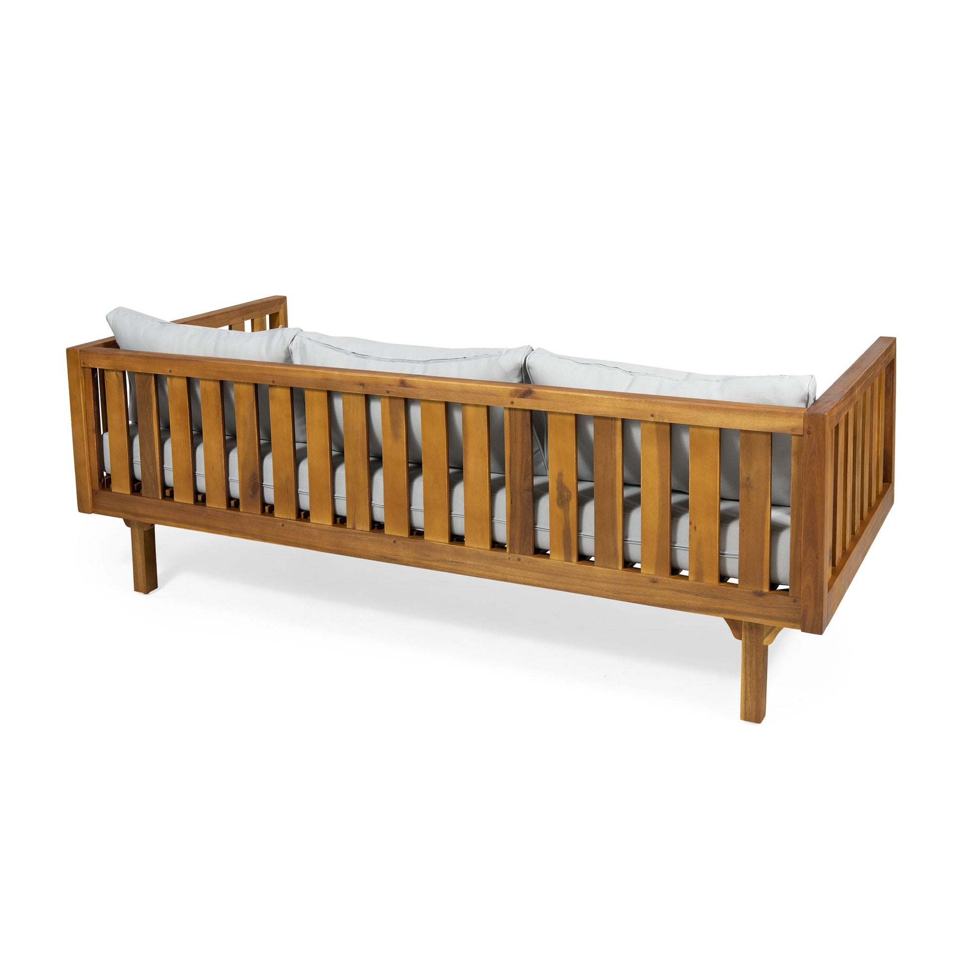 Claremont - 3 Seater Daybed Teak Acacia Wood Water Resistant Cushions - Best Buy Furniture