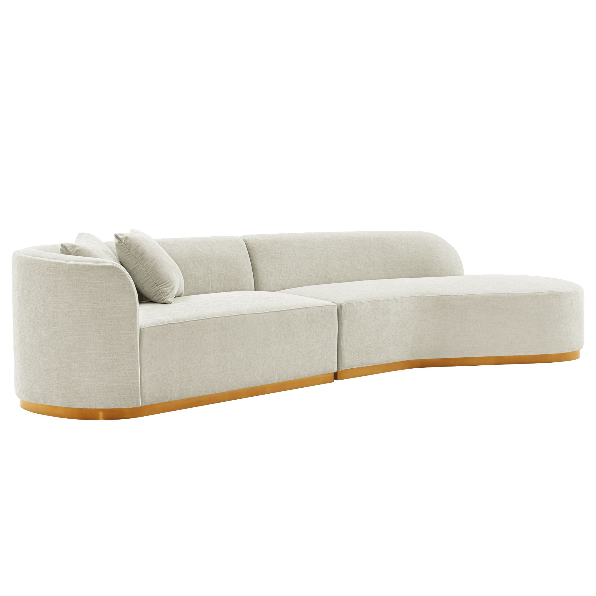 Daria - Sofa Sectional With Pillows, 2 Piece Design