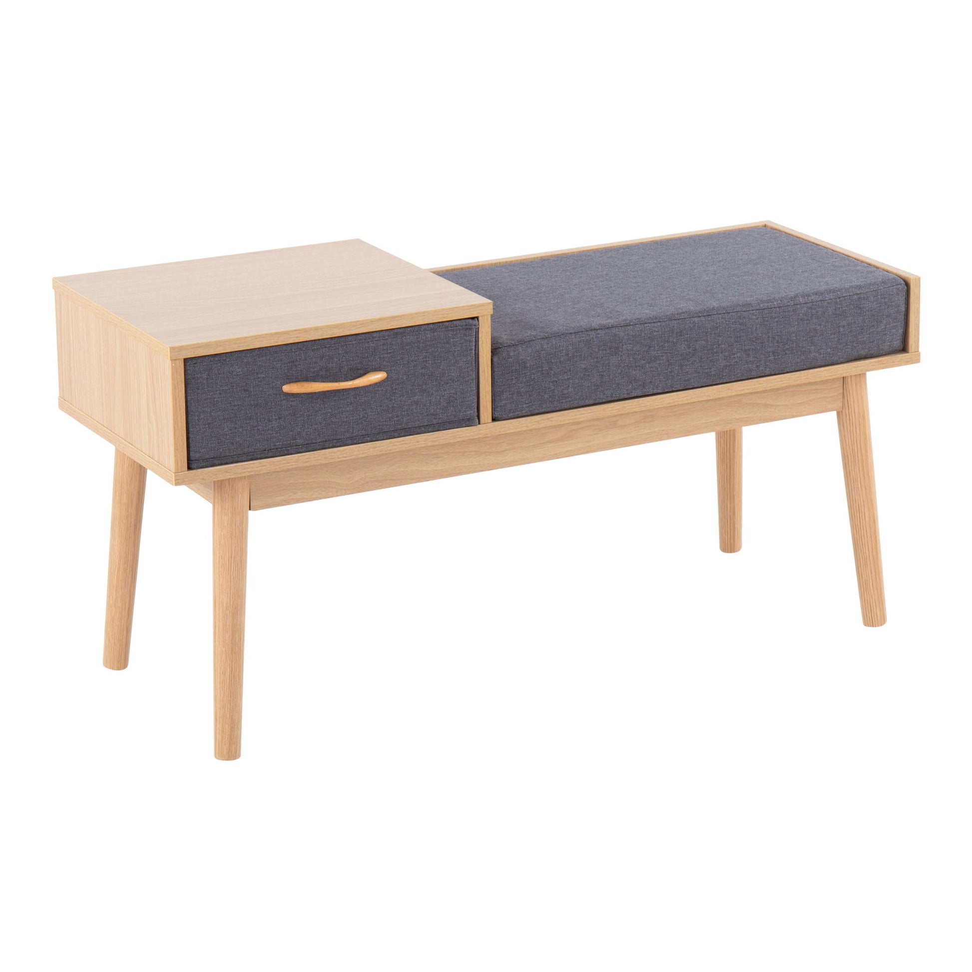 Telephone Contemporary Bench With Pull Out Drawer - Best Buy Furniture