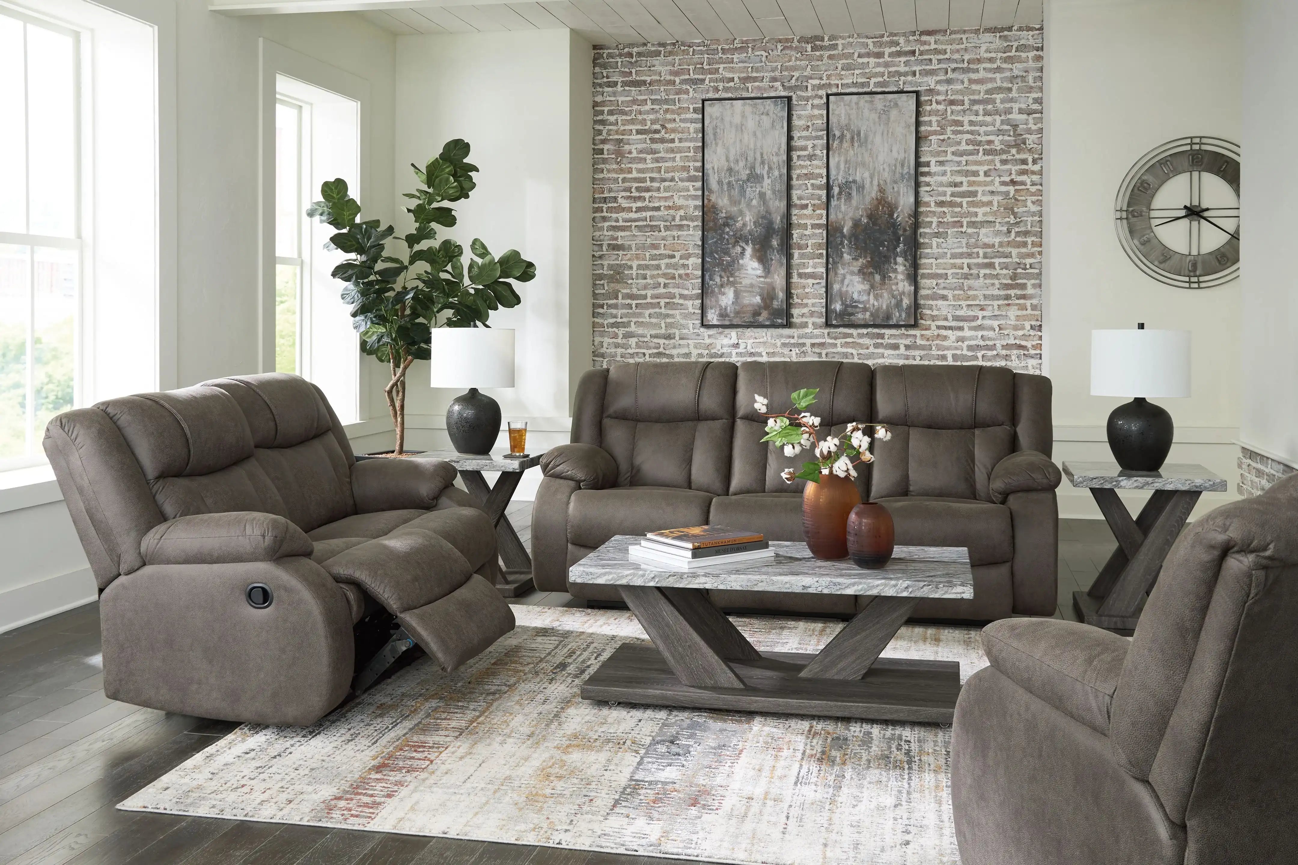First Base - Reclining Living Room Set - Best Buy Furniture