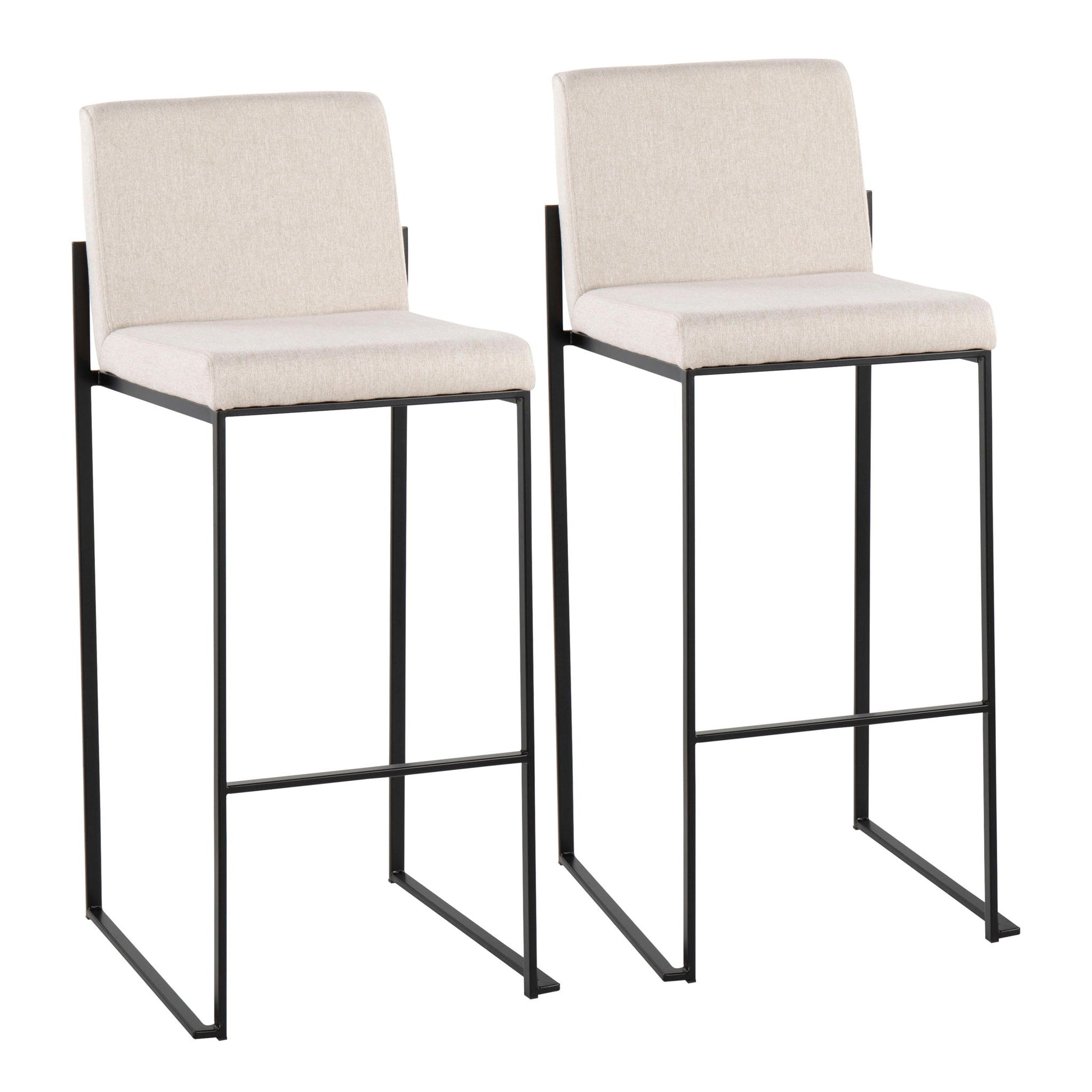 Fuji - Contemporary High Back Barstool Elegant Design - Best Buy Furniture