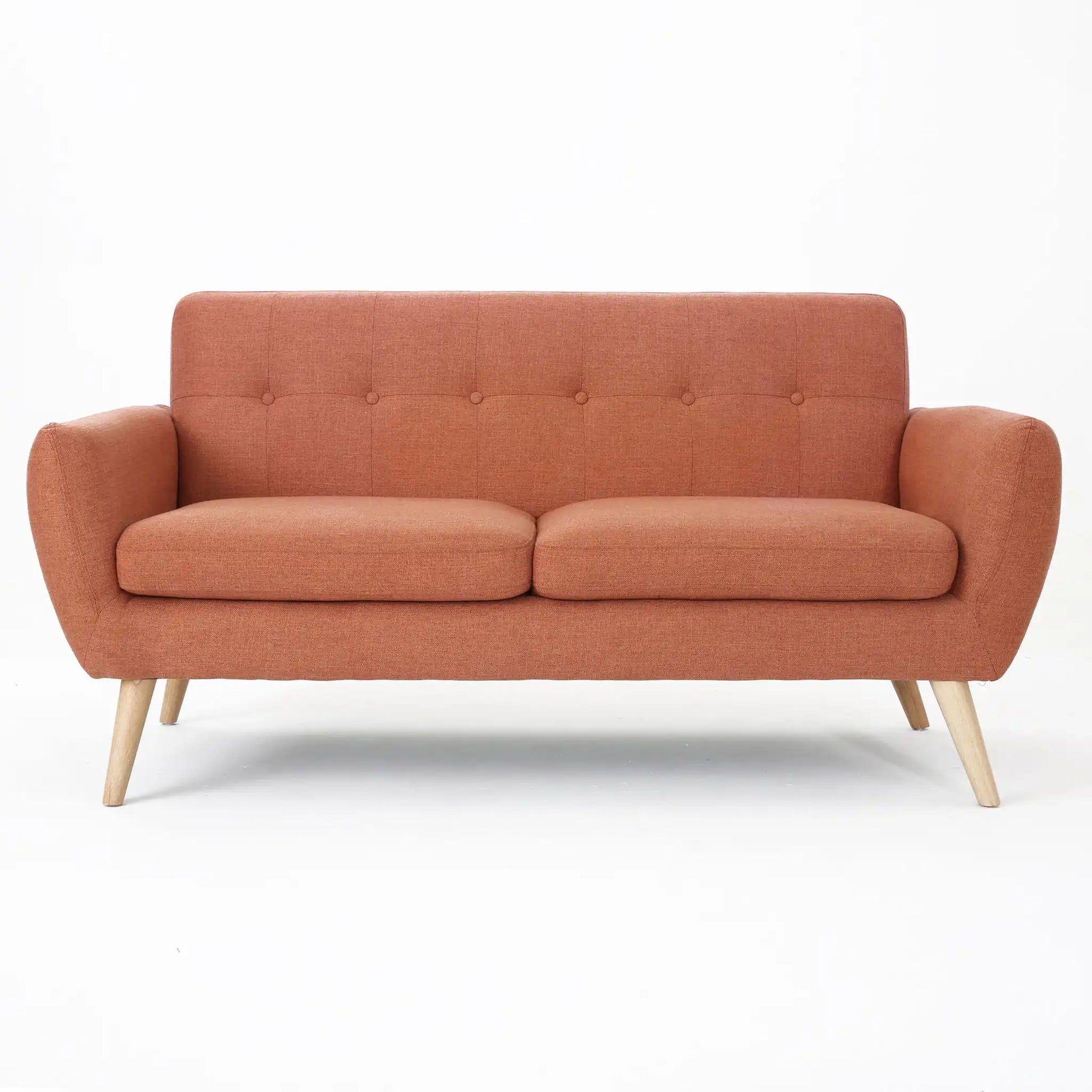 Modern Loveseat Sofa With Button Tufted Backrest - Best Buy Furniture