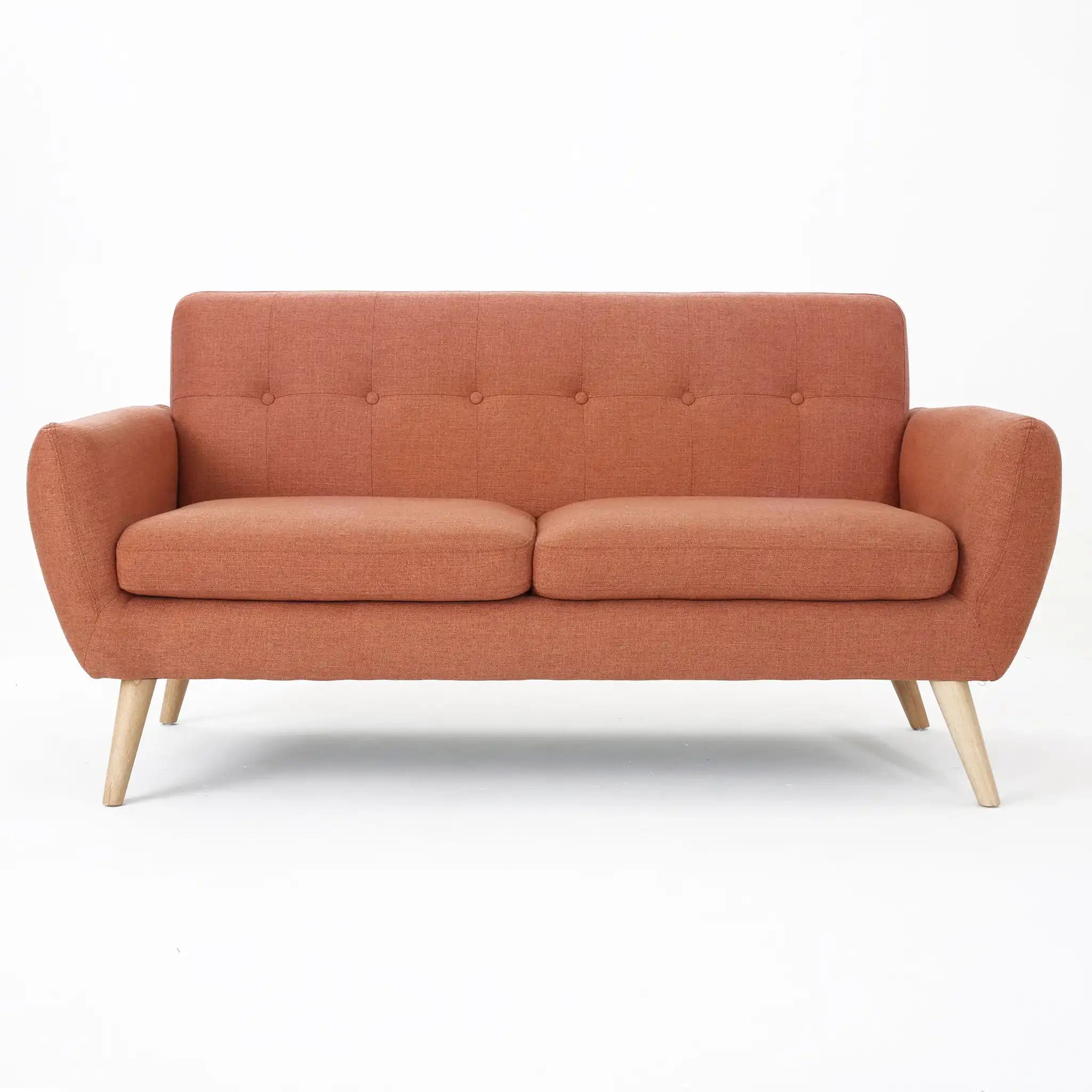 Modern Loveseat Sofa With Button Tufted Backrest - Best Buy Furniture