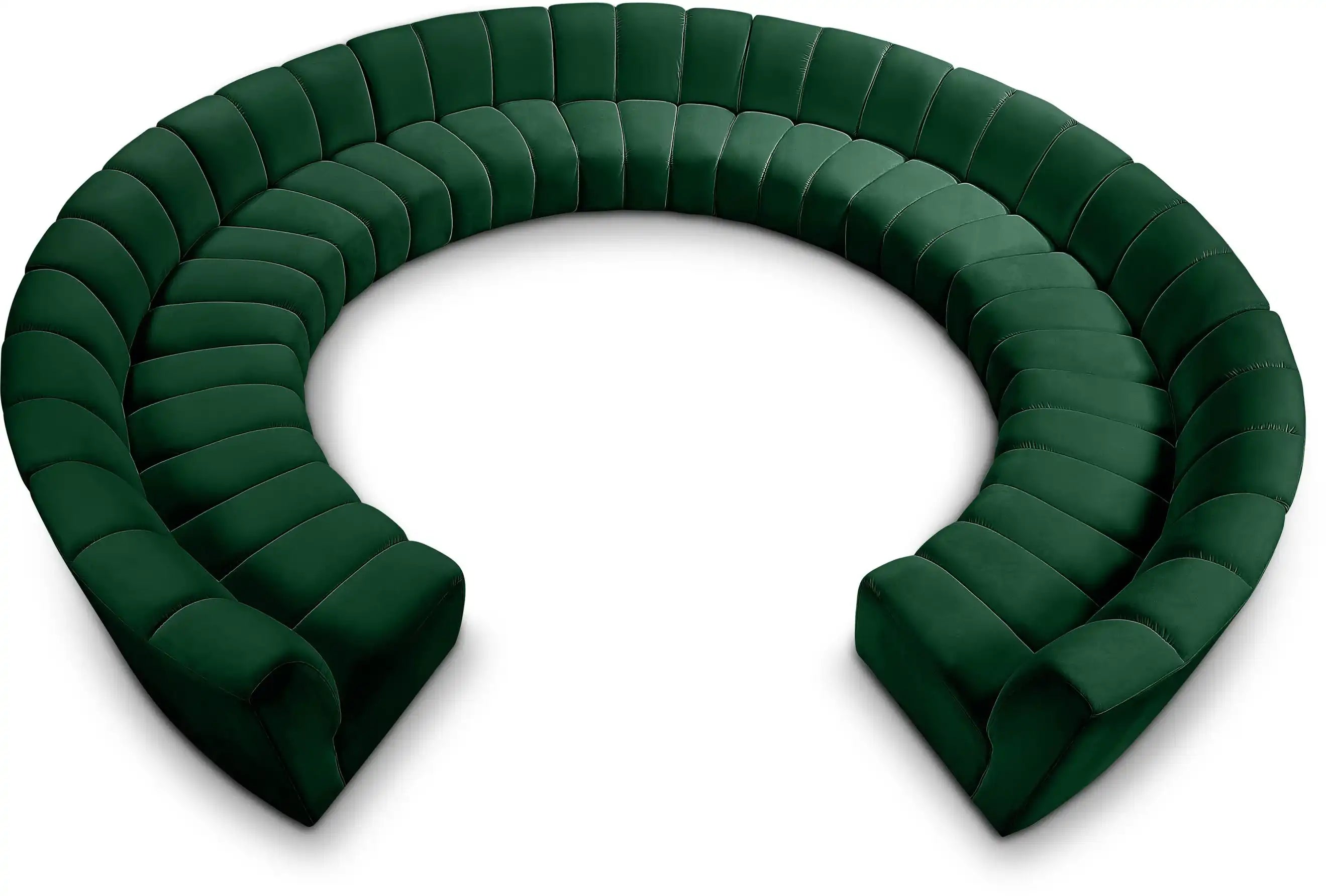 Infinity - 11 Piece Velvet Modular Sectional - Best Buy Furniture