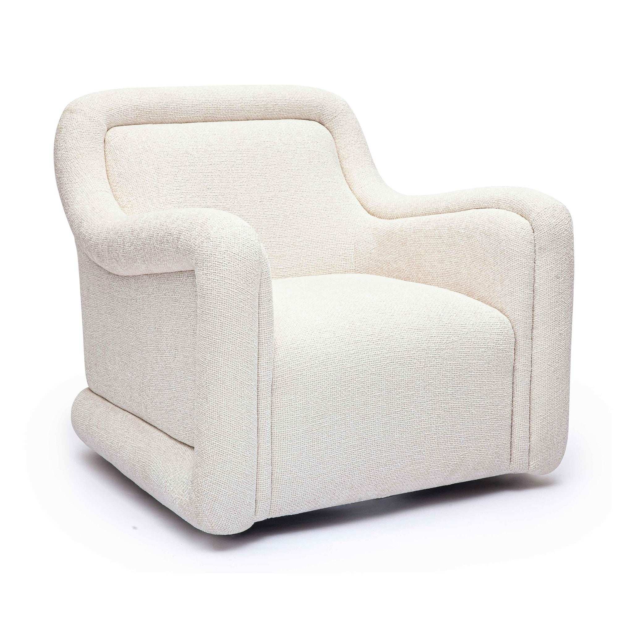 Charli - Boucle Swivel Chair - Best Buy Furniture