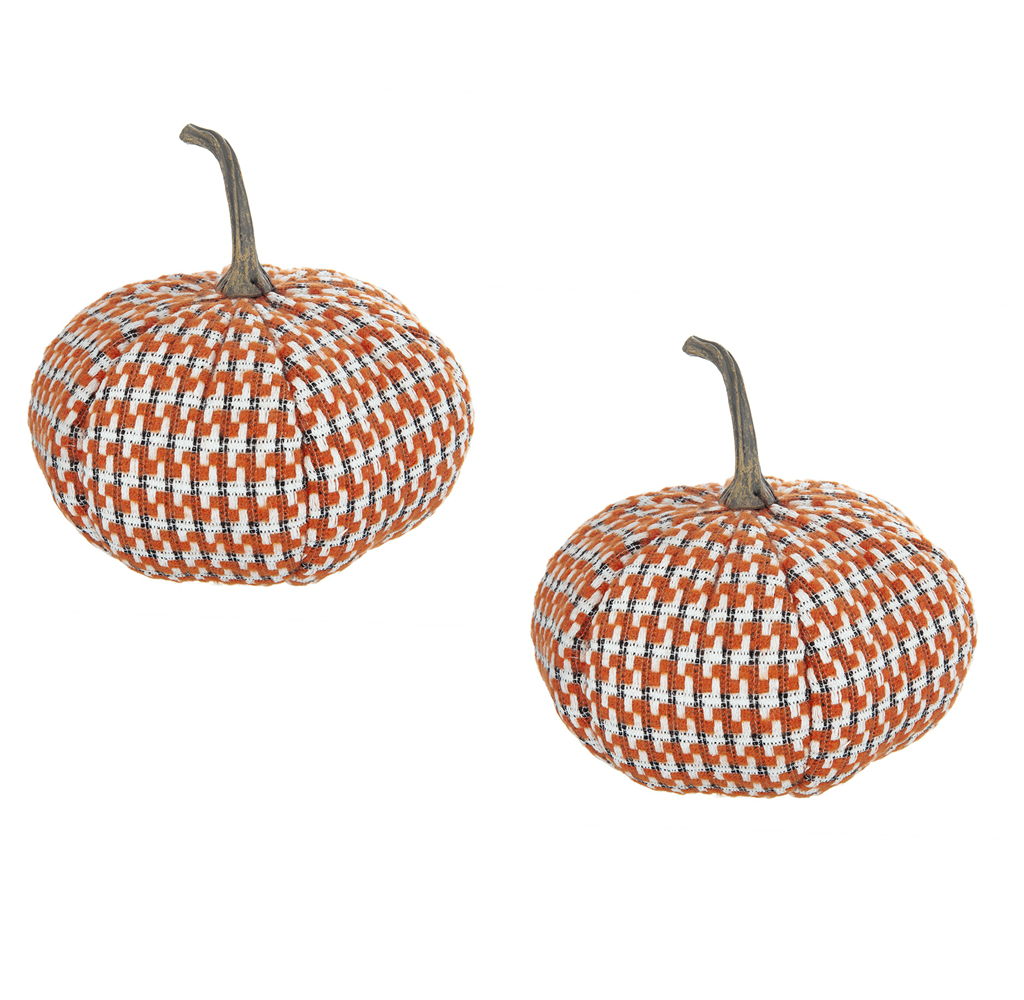 Pumpkin Ornament Decor For Holiday Harvest Festival Fall Festival & Thanksgiving (Set of 2) - Orange Multi - Best Buy Furniture