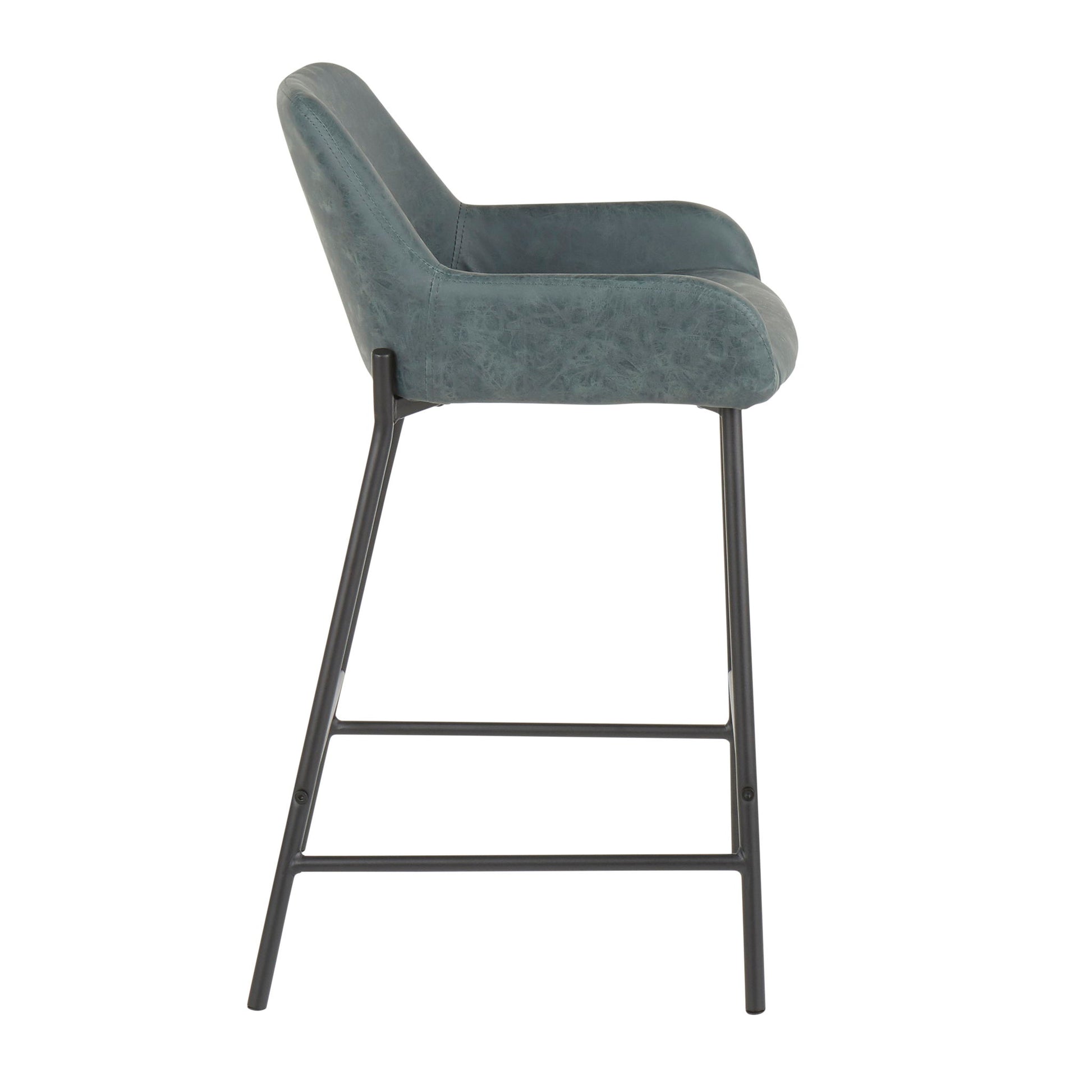 Daniella - Industrial Fixed Height Counter Stool (Set of 2) - Best Buy Furniture