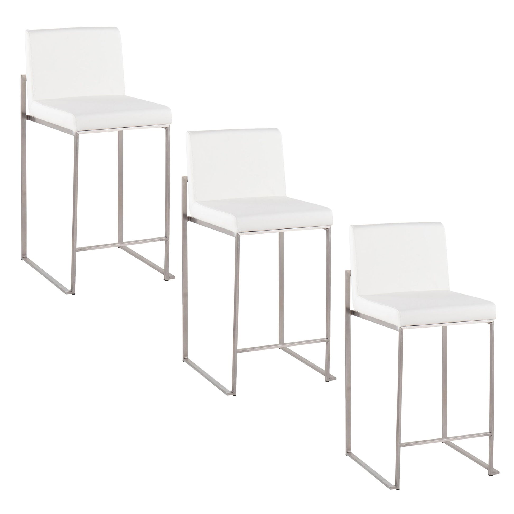 Fuji - Contemporary High Back Counter Stool, Functional Design - Best Buy Furniture
