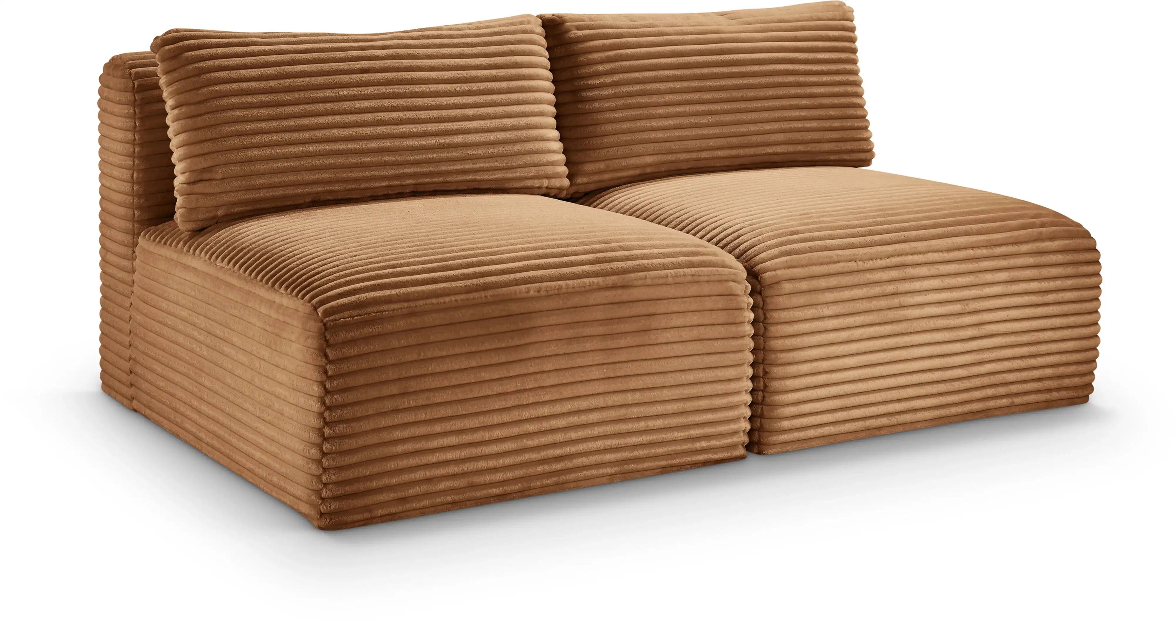 Shaggy - Fabric 2 Seat Modular Armless Sofa - Best Buy Furniture