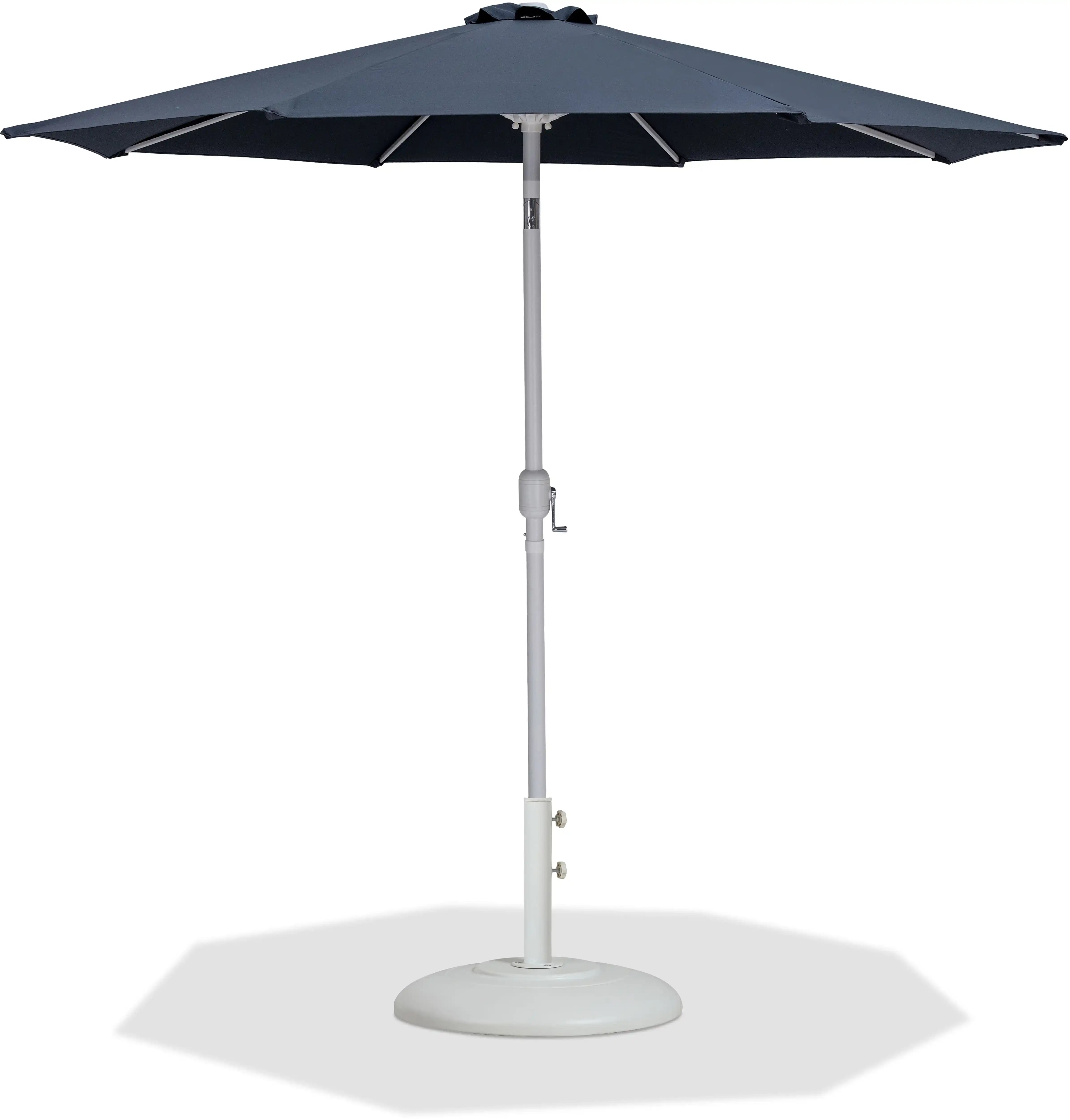 Fiji - Aluminum Patio Umbrella With Round White Base - Best Buy Furniture