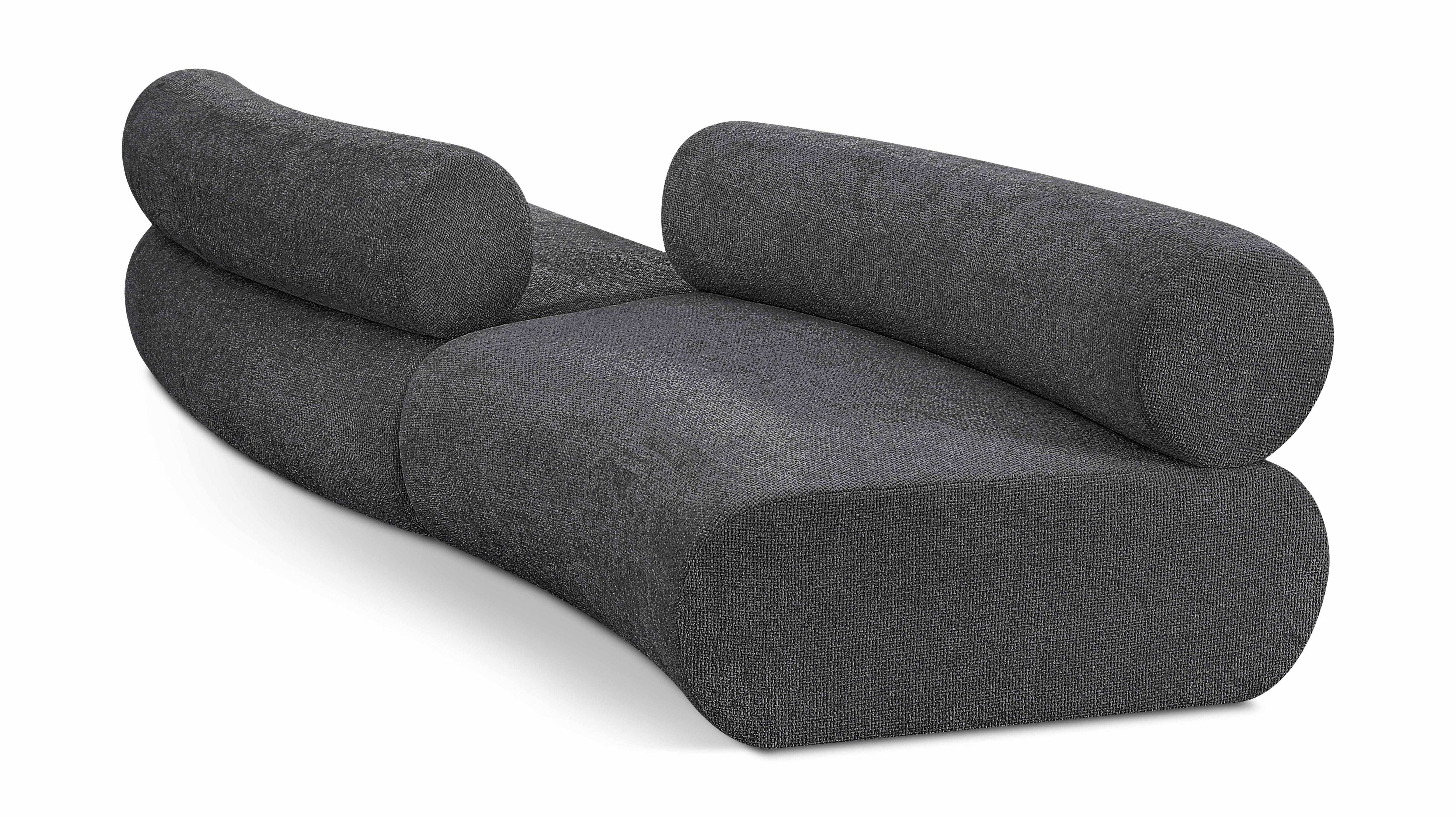 Bale - 2 Piece Curved Modular Sofa - Best Buy Furniture