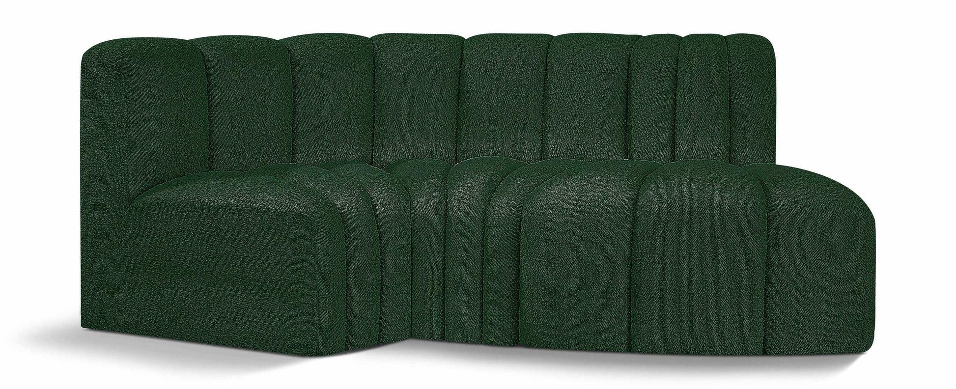 Arc - Boucle Fabric 3 Piece Modular L-Shaped Sofa - Best Buy Furniture