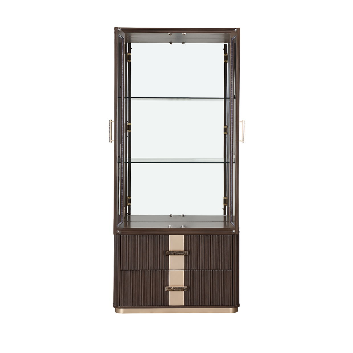 West Kensington - Display Cabinet - Medium Espresso - Best Buy Furniture