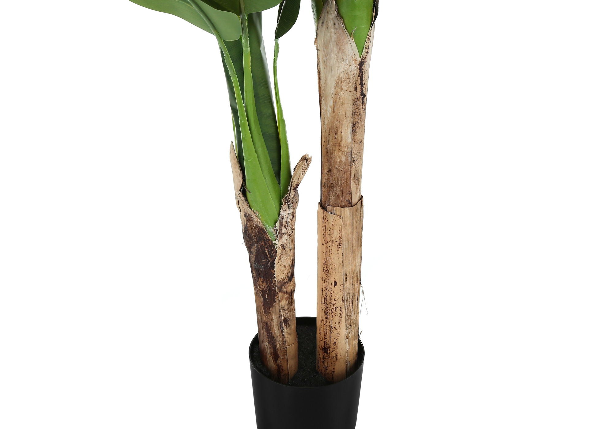 55" Tall, Artificial Plant, Banana Tree, Indoor, Faux, Fake, Floor, Greenery, Potted, Real Touch, Decorative - Green / Black - Best Buy Furniture