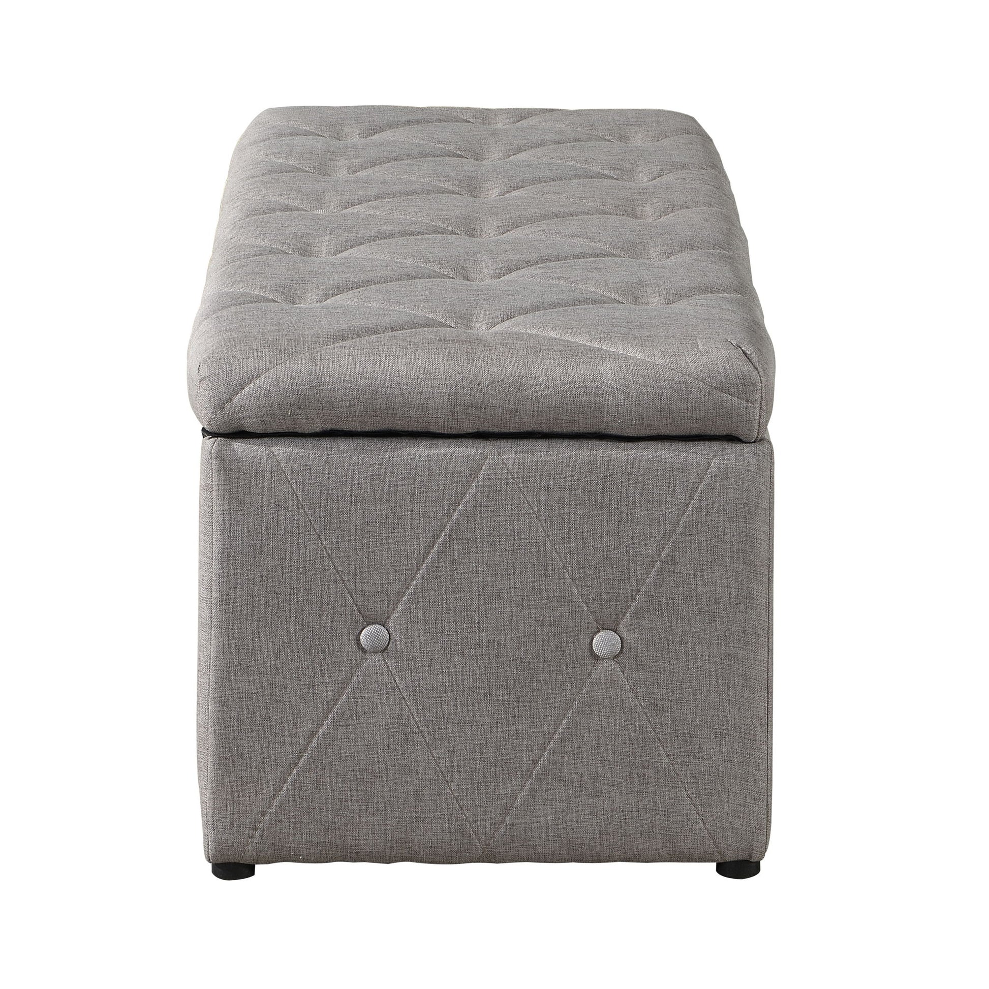 3 Piece Rectangular Storage Ottoman Short Velvet With 2 Set Ottomans - Best Buy Furniture