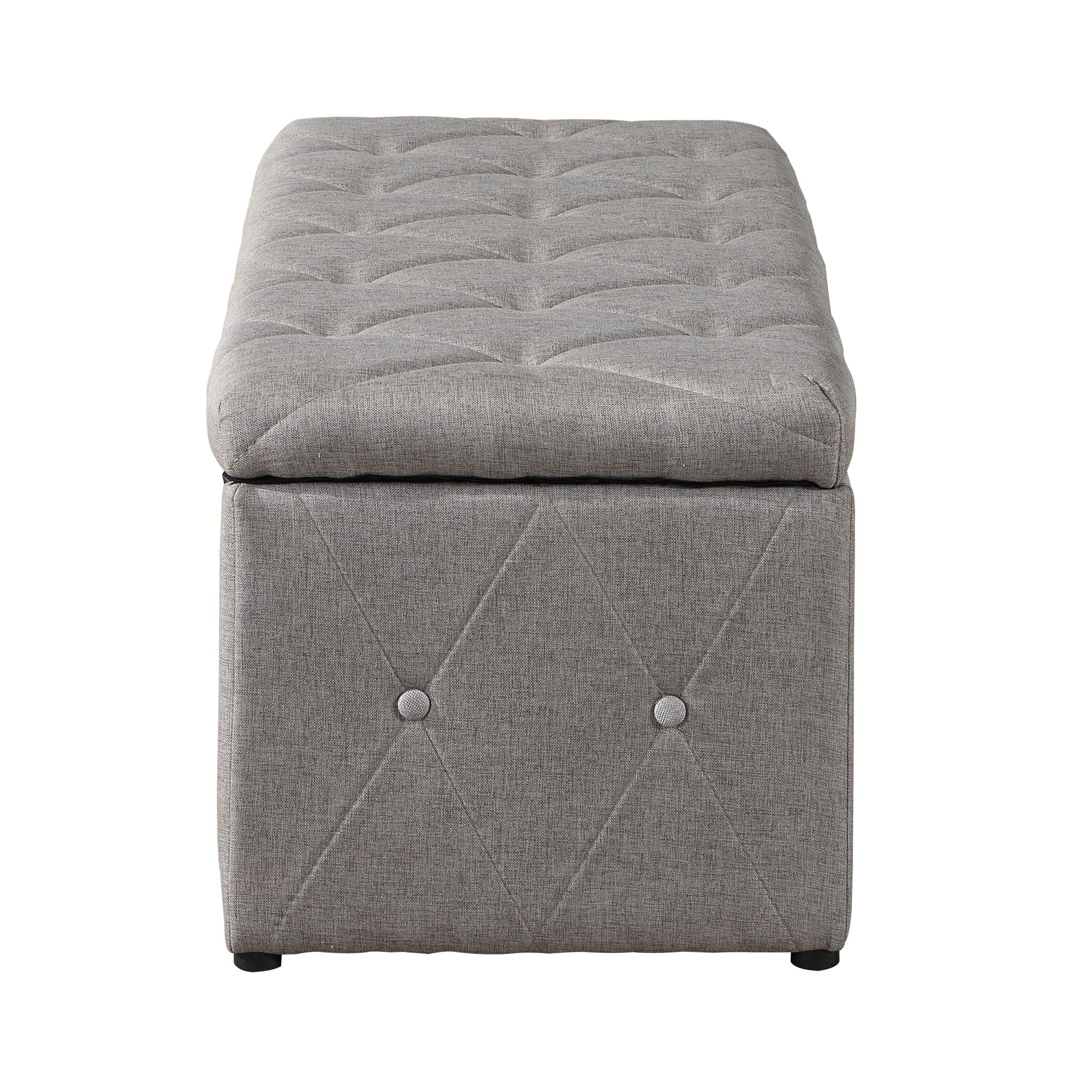 3 Piece Rectangular Storage Ottoman Short Velvet With 2 Set Ottomans - Best Buy Furniture