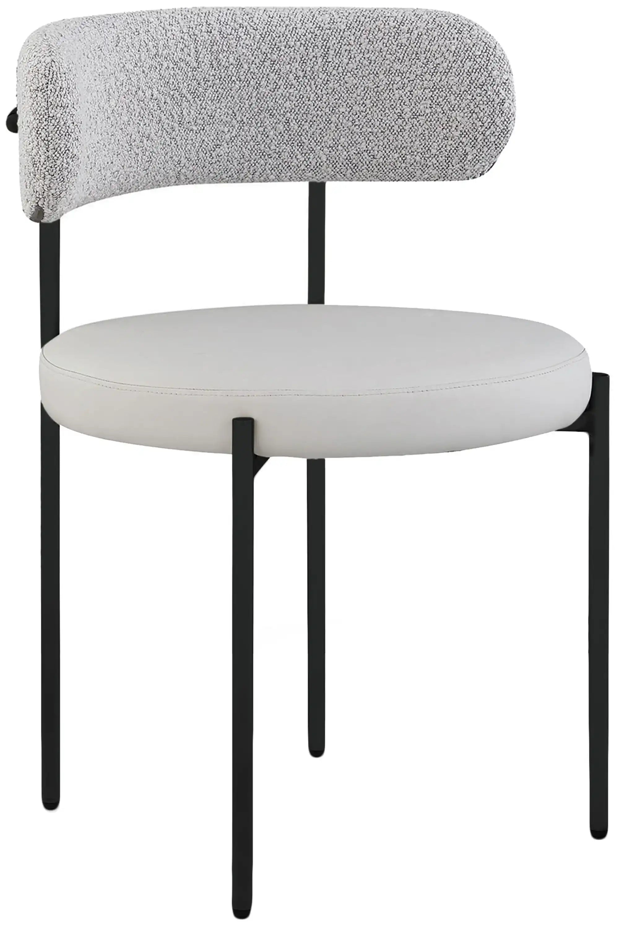 Beacon - Faux Leather Dining Chair With Black Legs (Set of 2) - Best Buy Furniture