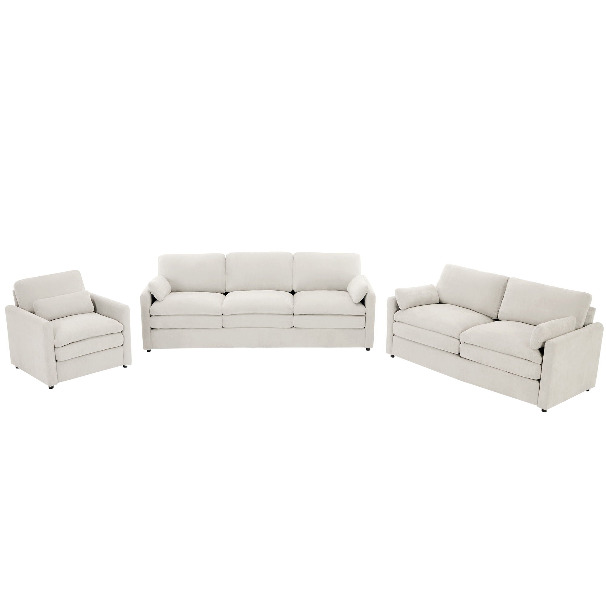 Cozy Upholstered Sofa Set For Living Room - Best Buy Furniture