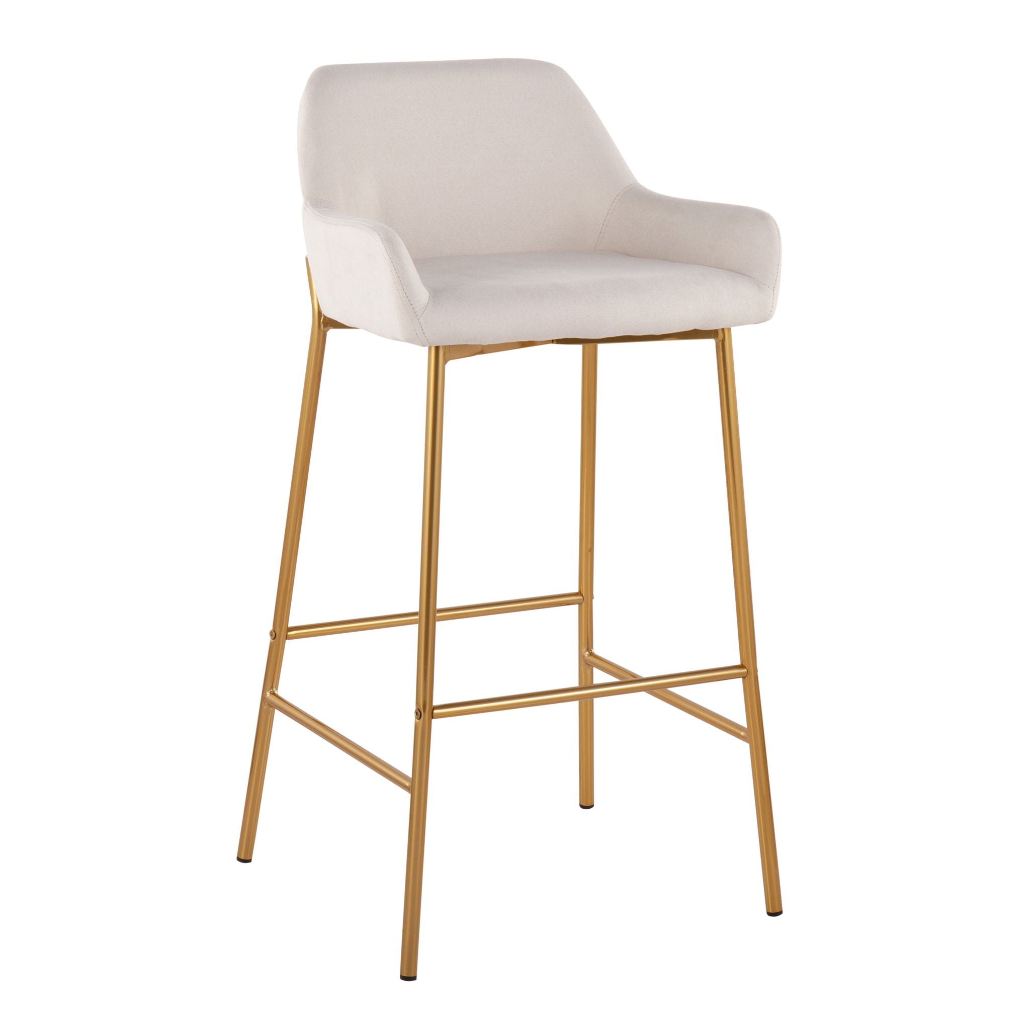 Daniella - Contemporary / Glam Fixed Height Bar Stool (Set of 2) - Best Buy Furniture