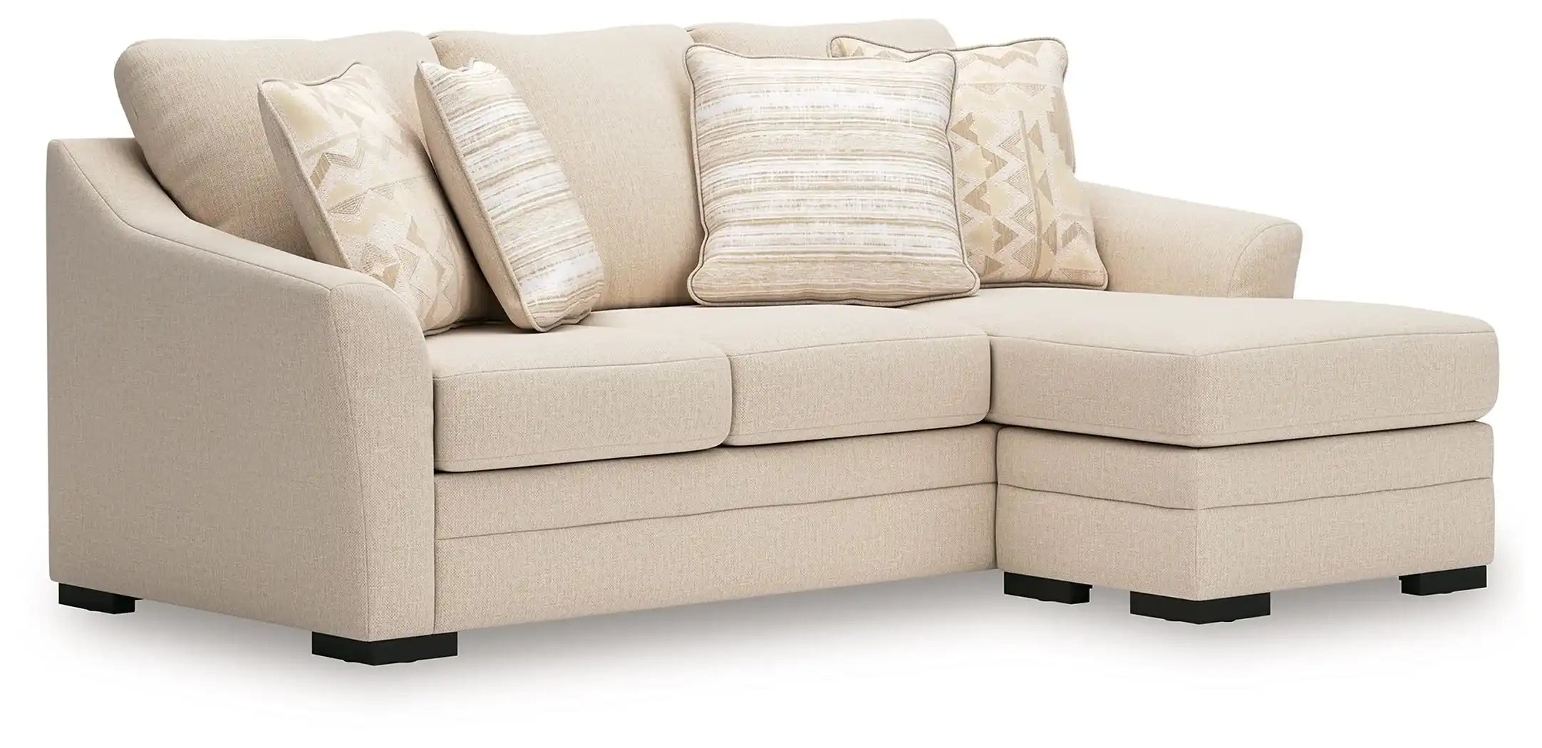 Lango - Queen Sofa Chaise Sleeper - Jute - Best Buy Furniture